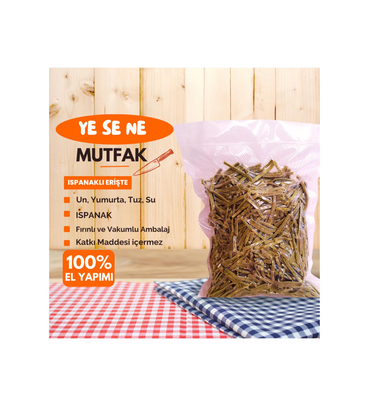 Ye Se Ne Mutfak Natural Additive-Free Spinach Noodles 1kg