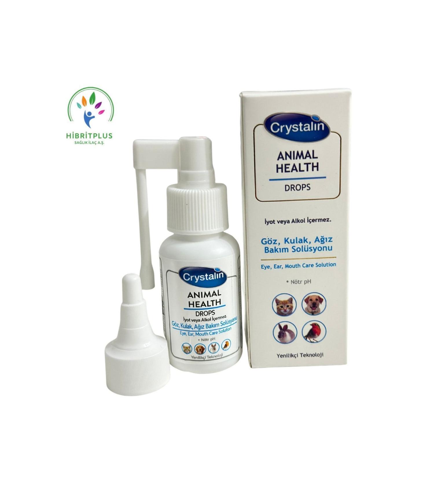 Crystalin Eye Ear and Mouth Care Solution for Cats and Dogs 50 Ml - Buy Online on GoSupps.com