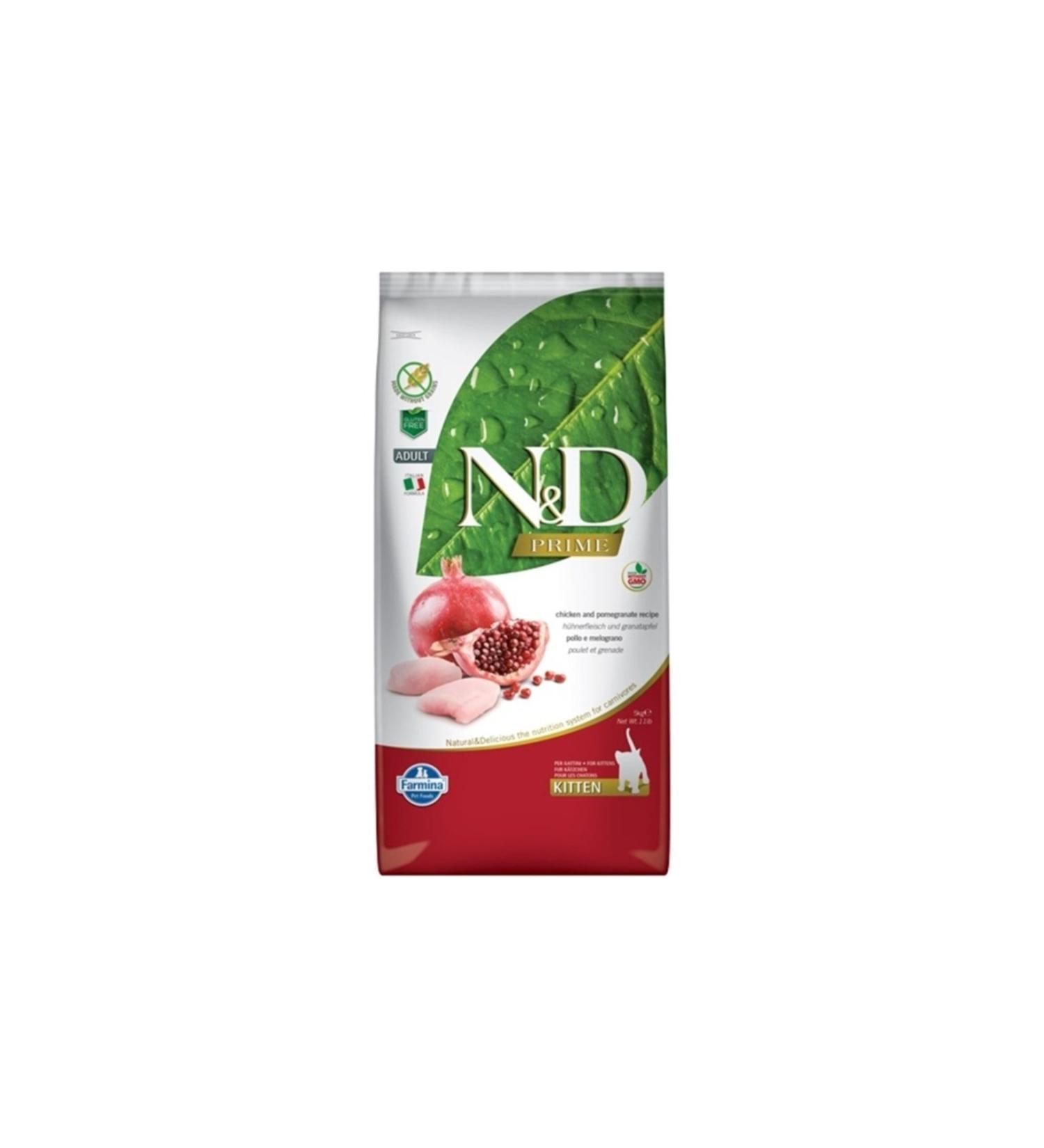 N & D Nd Kitten Grain Free Chicken Pomegranate Kitten Cat Food 5 Kg
