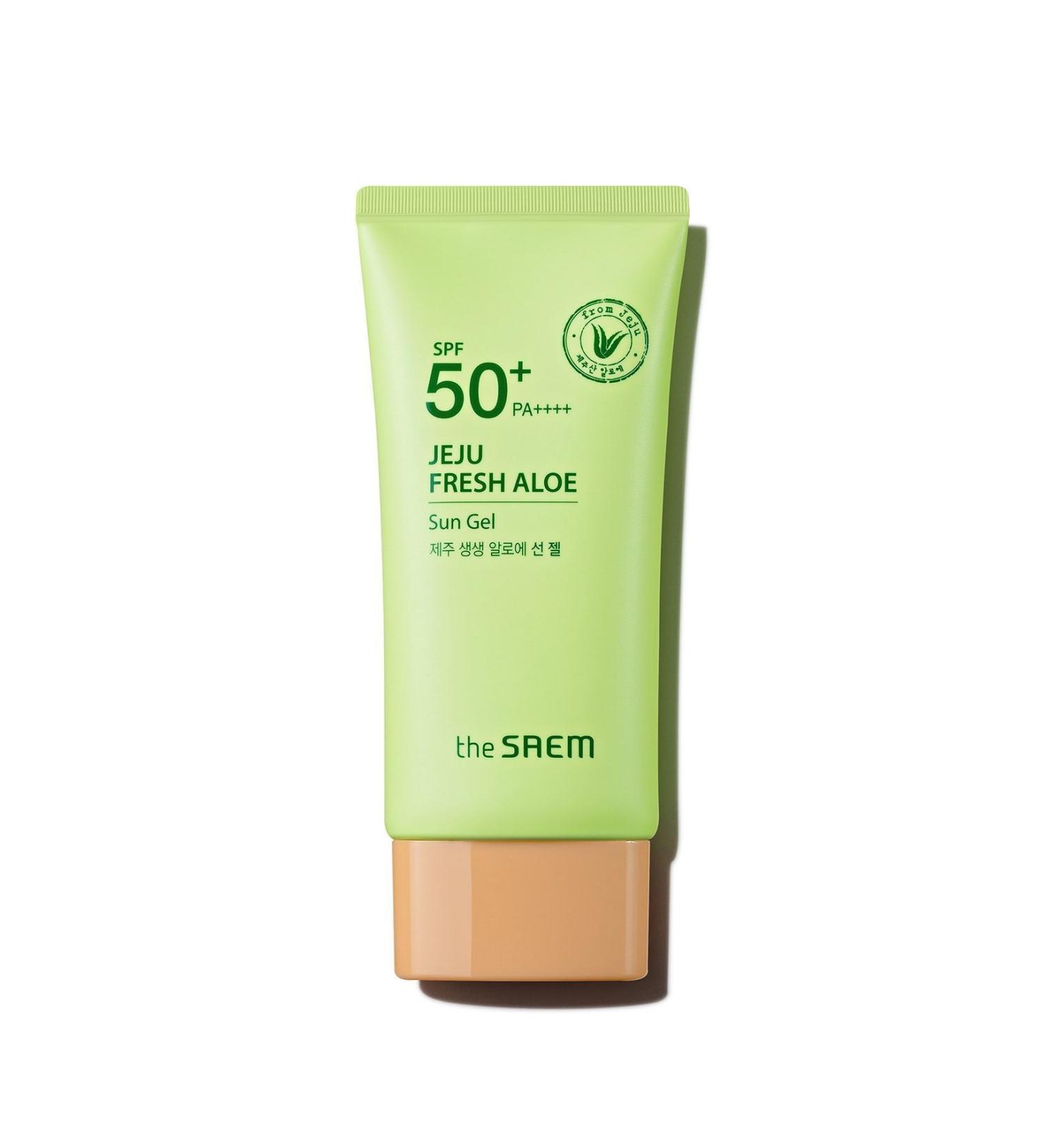 The Saem Jeju Aloe Sun Gel Sunscreen Spf 50+ And Pa++++ 50 Gr - Buy Online on GoSupps.com