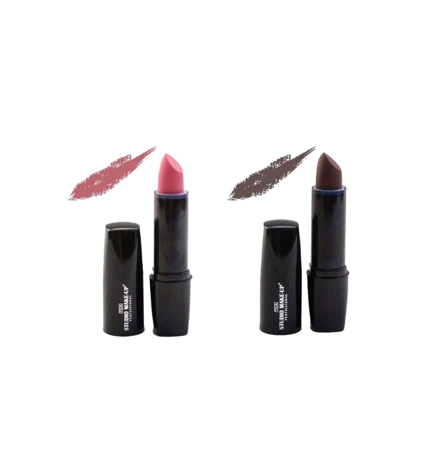 TCA Studio Make Up 2-Piece Lipstick Set 2 Different Color Lipstick 048-049