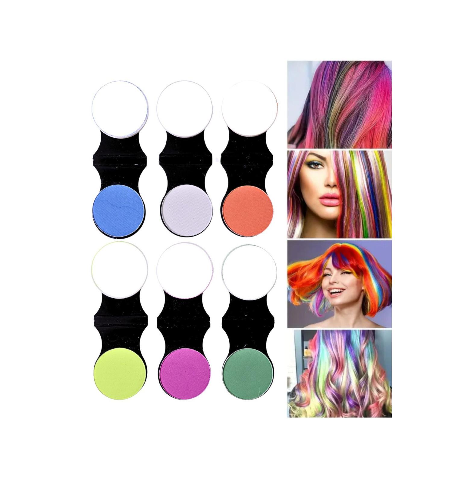 Lesvip's 6-color hair chalk temporary colored hair dye - Buy Online on GoSupps.com