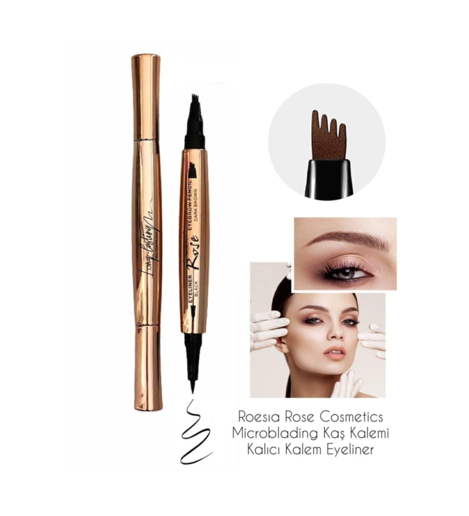 Roesia Rose Cosmetics Double-Sided Permanent Eyebrow Pencil & Pencil Eyeliner - Buy Online on GoSupps.com