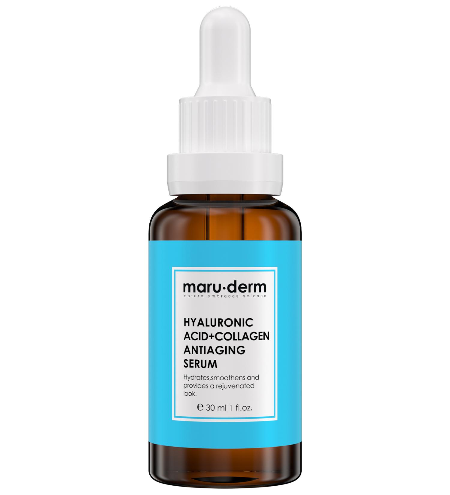 Maru.Derm Hyaluronic Acid & Collagen Skin Care Serum 30 ml - Buy Online on GoSupps.com