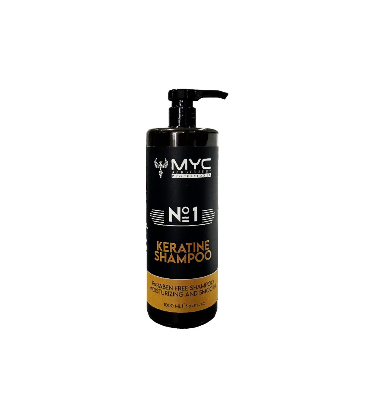 MYC Keratine Shampoo Paraben Free Shampoo Moisturizing and Smooth 1000ml