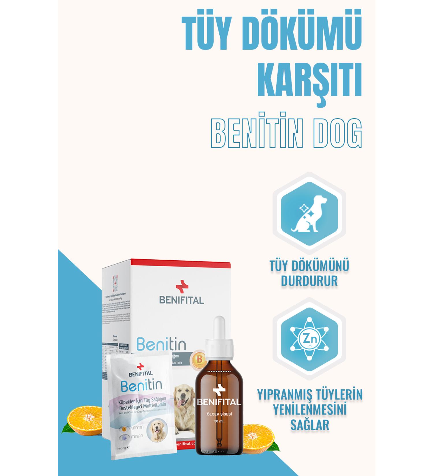 Benifital Benitin Multivitamin Suspension for Dogs Hair Health Support Hair Loss Prevention Biotin - Buy Online on GoSupps.com