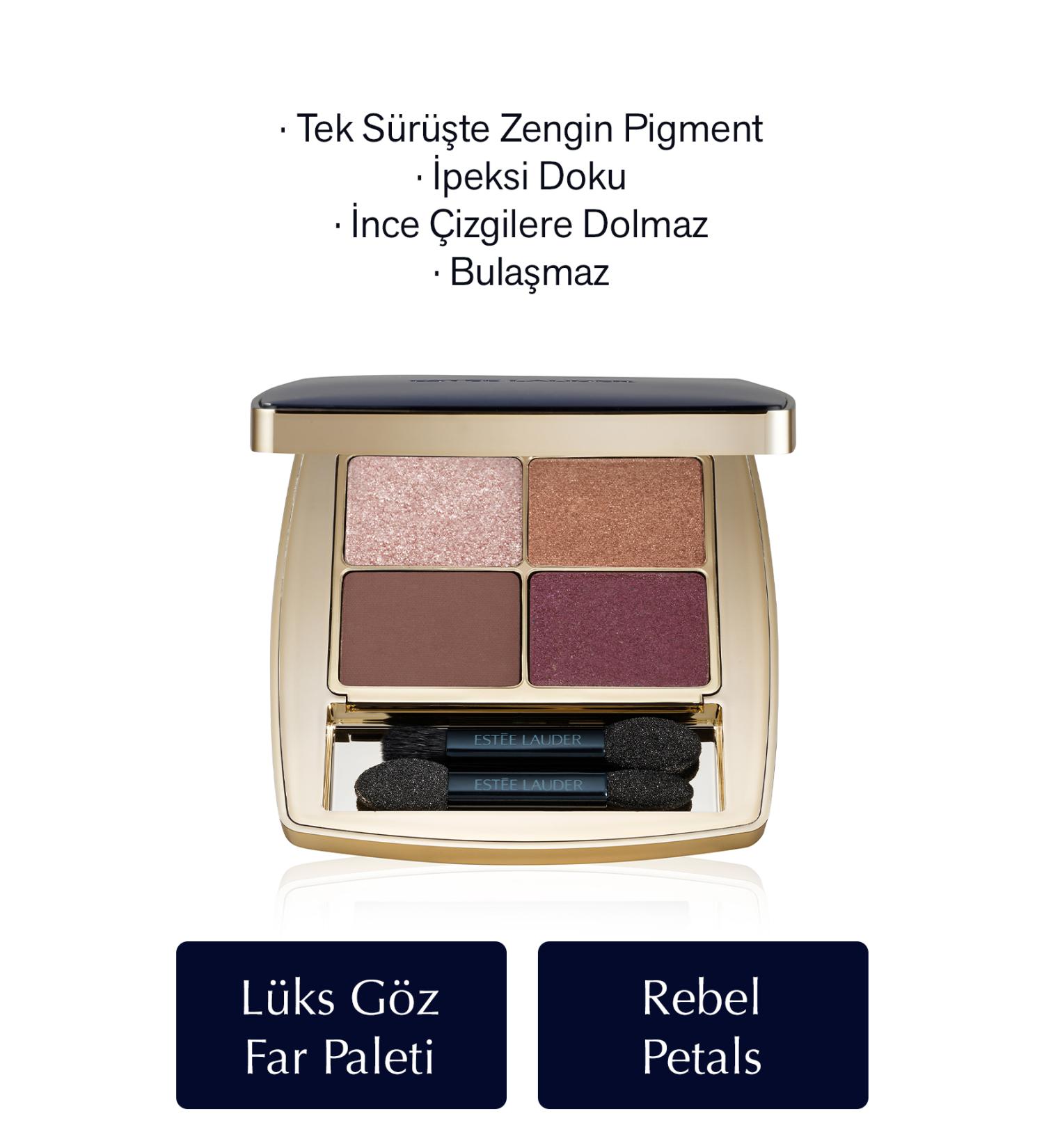 Estee Lauder Eyeshadow - Pure Color Envy Luxe Eyeshadow Quad Eyeshadow Palette - Color: Rebel Petals - 6gr - Buy Online on GoSupps.com