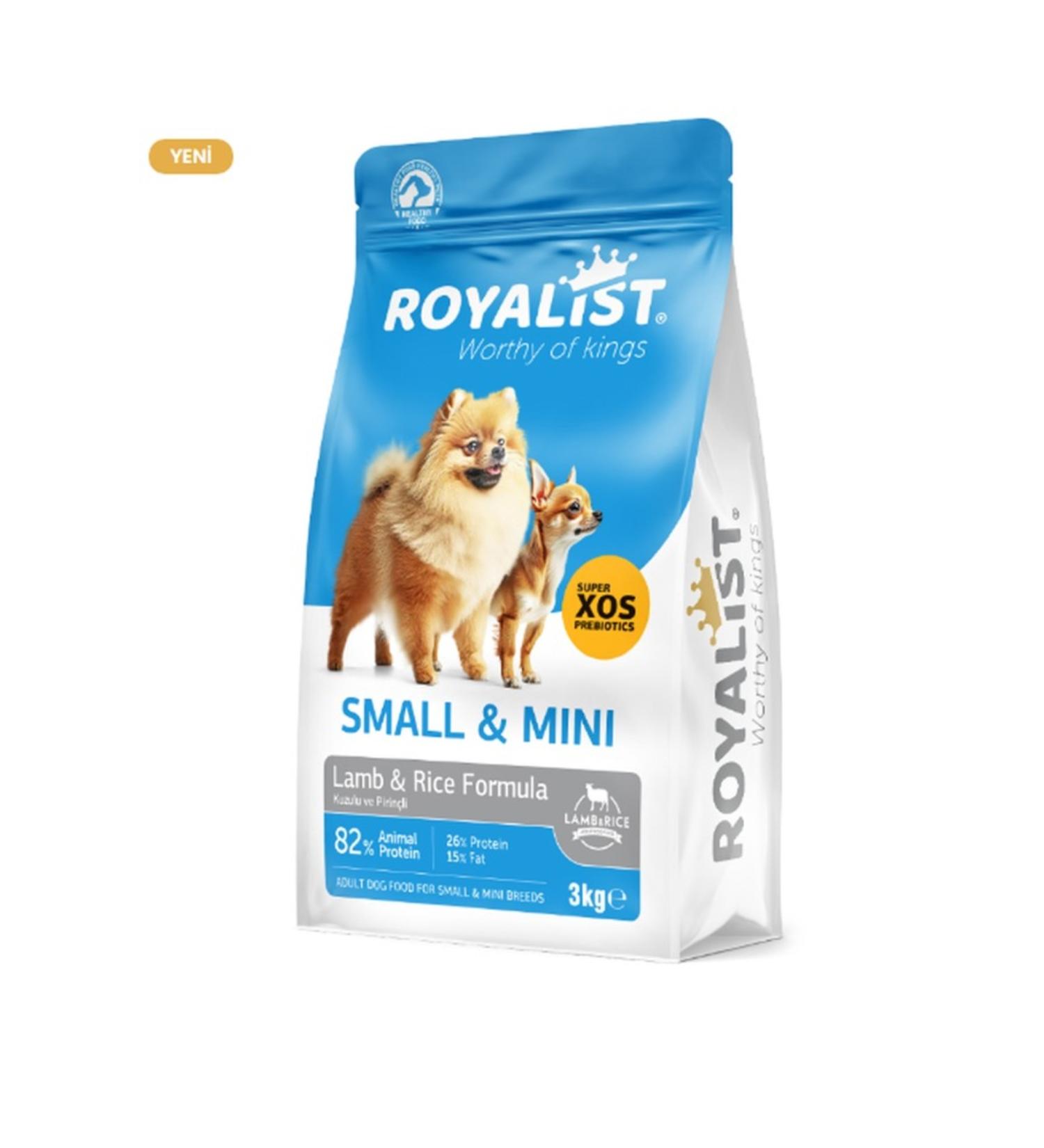 tepepet59 ROYALIST SMALL BREED ADULT LAMB&RICE DOG FOOD 3 KG