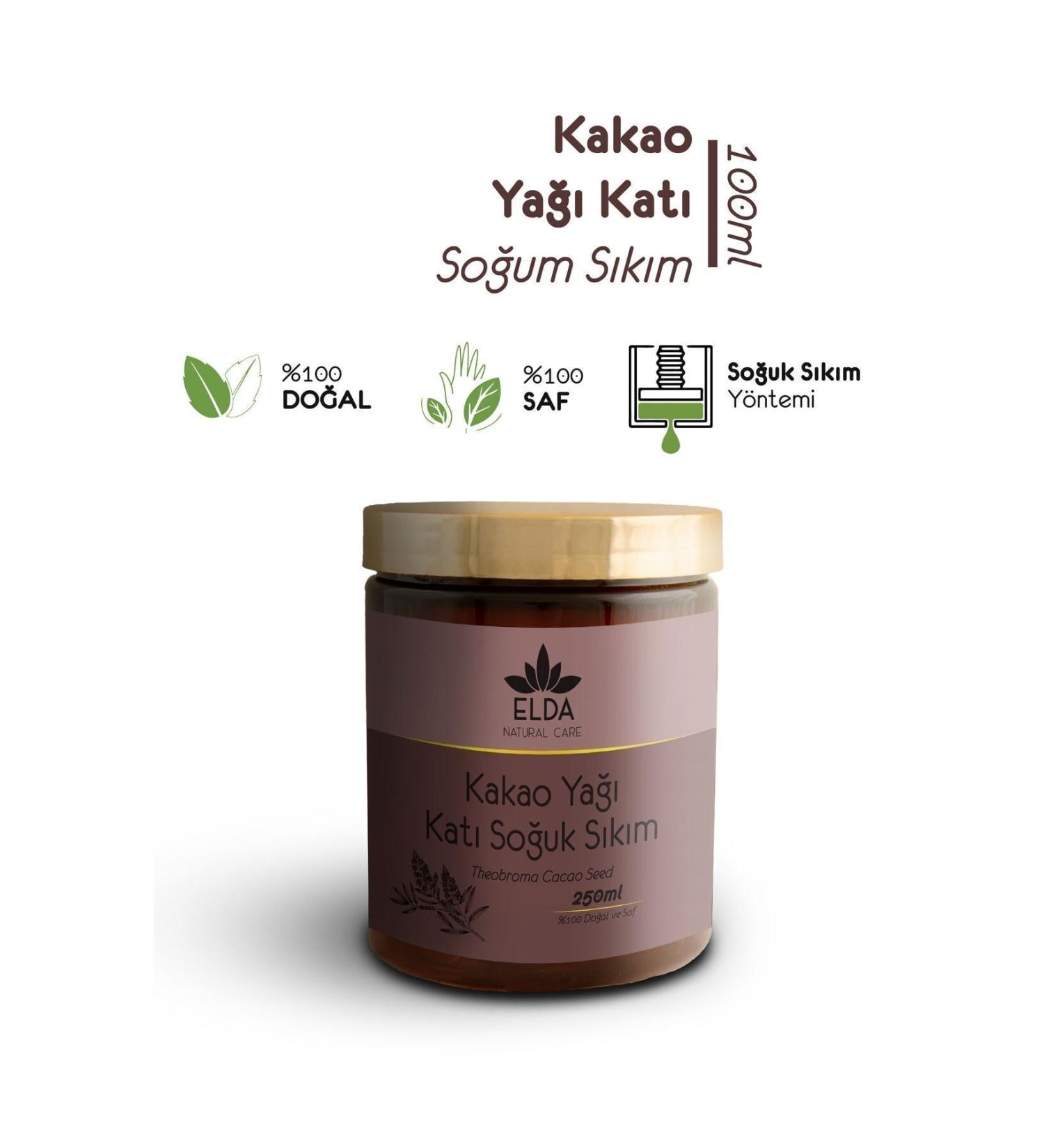 EldaNaturalcare Cocoa Butter - Solid Cold Pressed 250ml