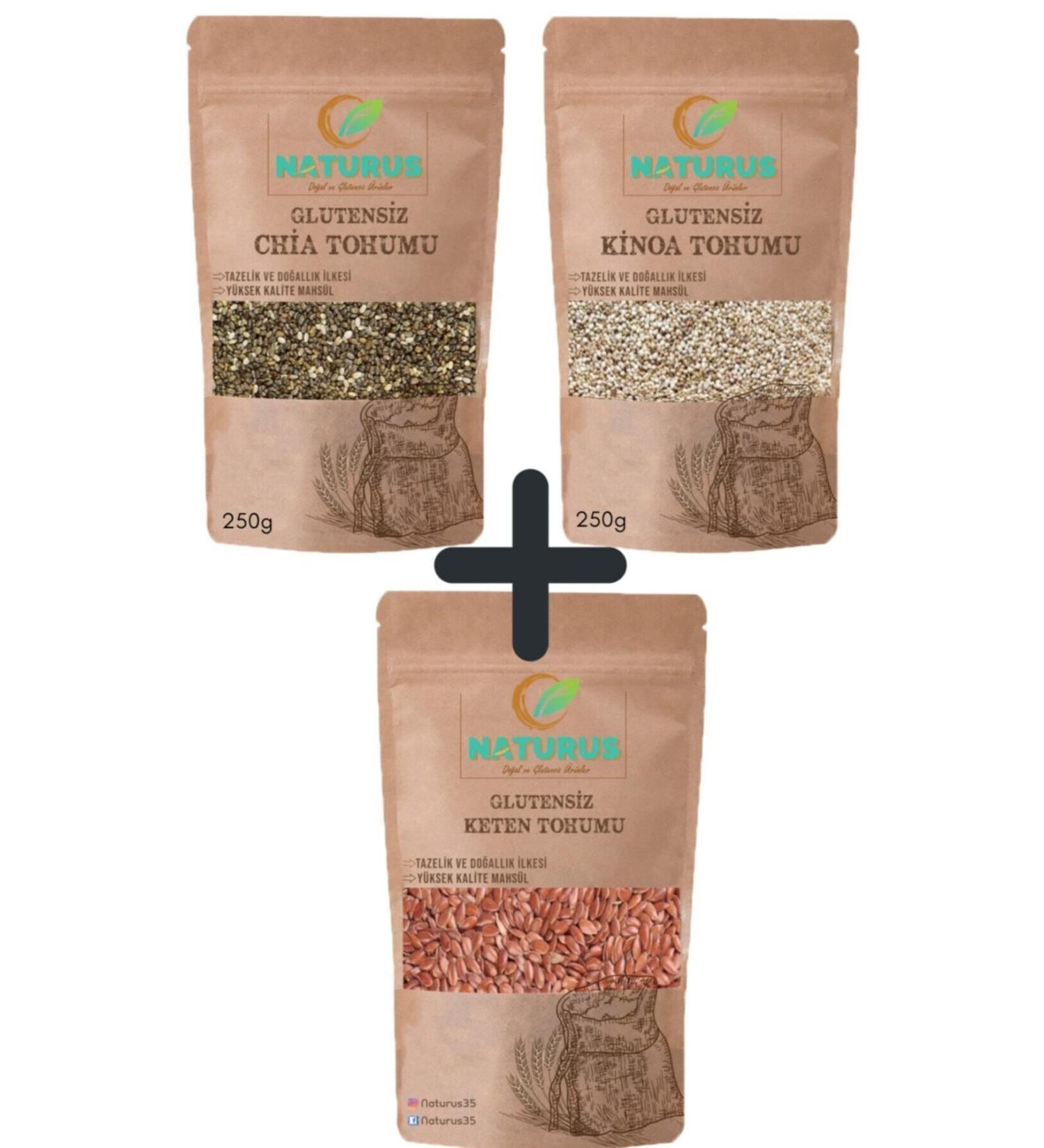 NATURUS Chia Quinoa Flaxseed Gluten Free Opportunity Package 250g