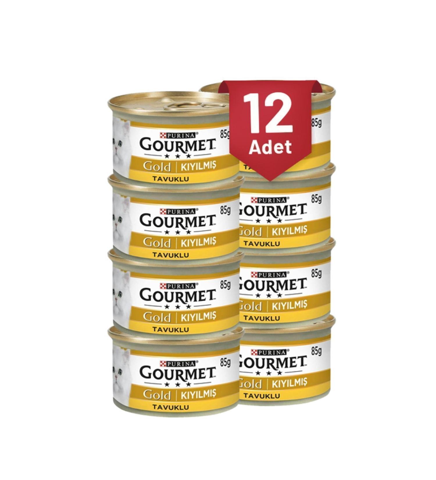 Gourmet Minced Chicken Canned Cat Food 85 gr (12 PIECES) - Buy Online on GoSupps.com
