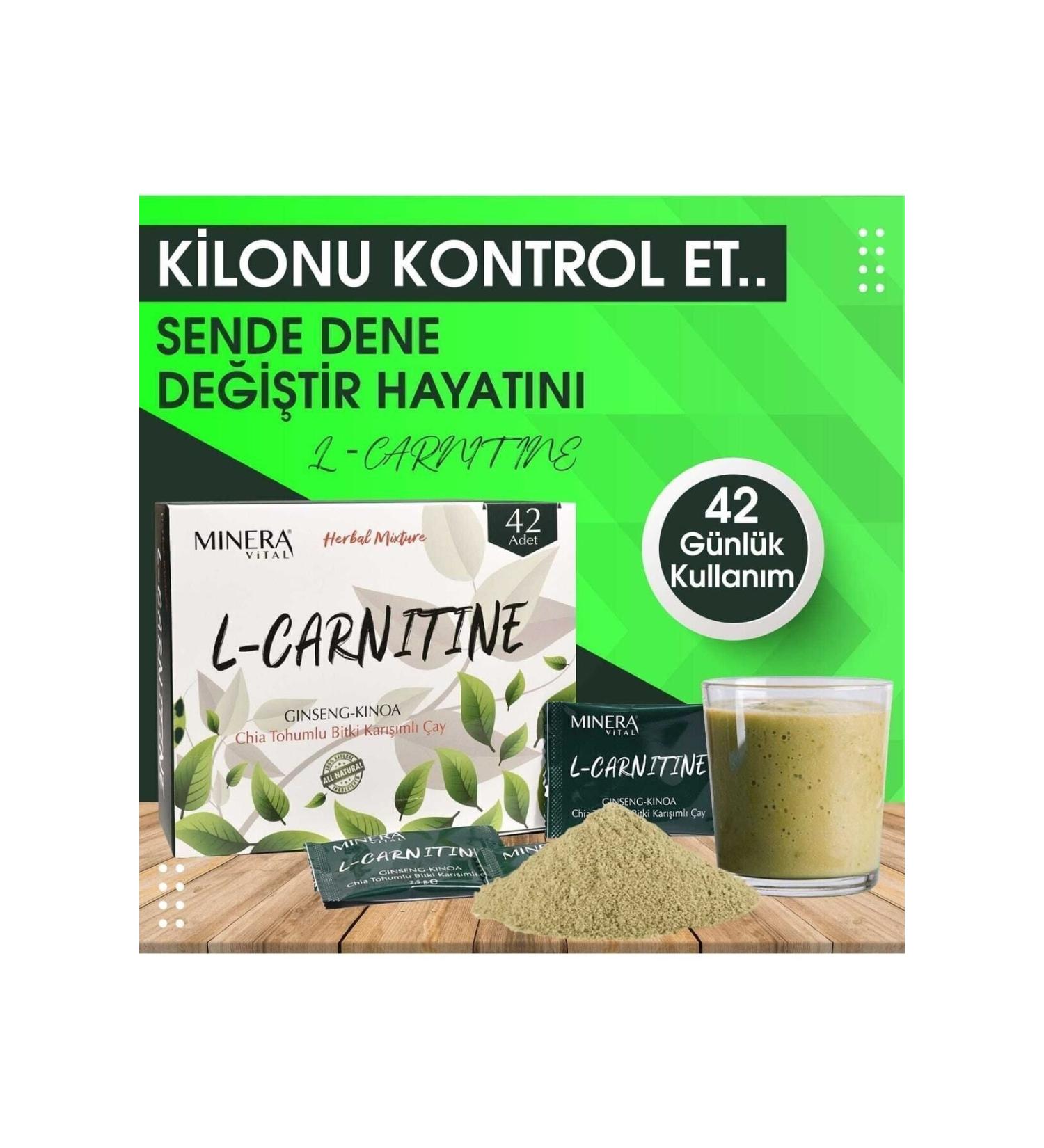 MINERA VITAL L-Carnitine Form Tea 42 Li Powder Sachet