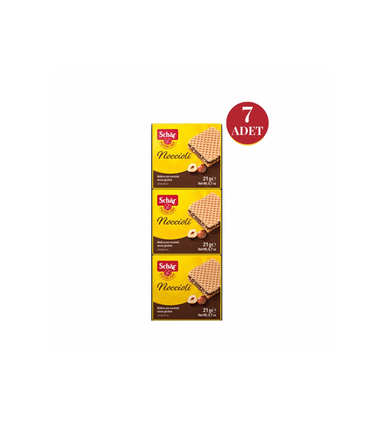 Schar Noccioli Creamy Hazelnut Wafer 63 gr (7 PIECES) - Buy Online on GoSupps.com