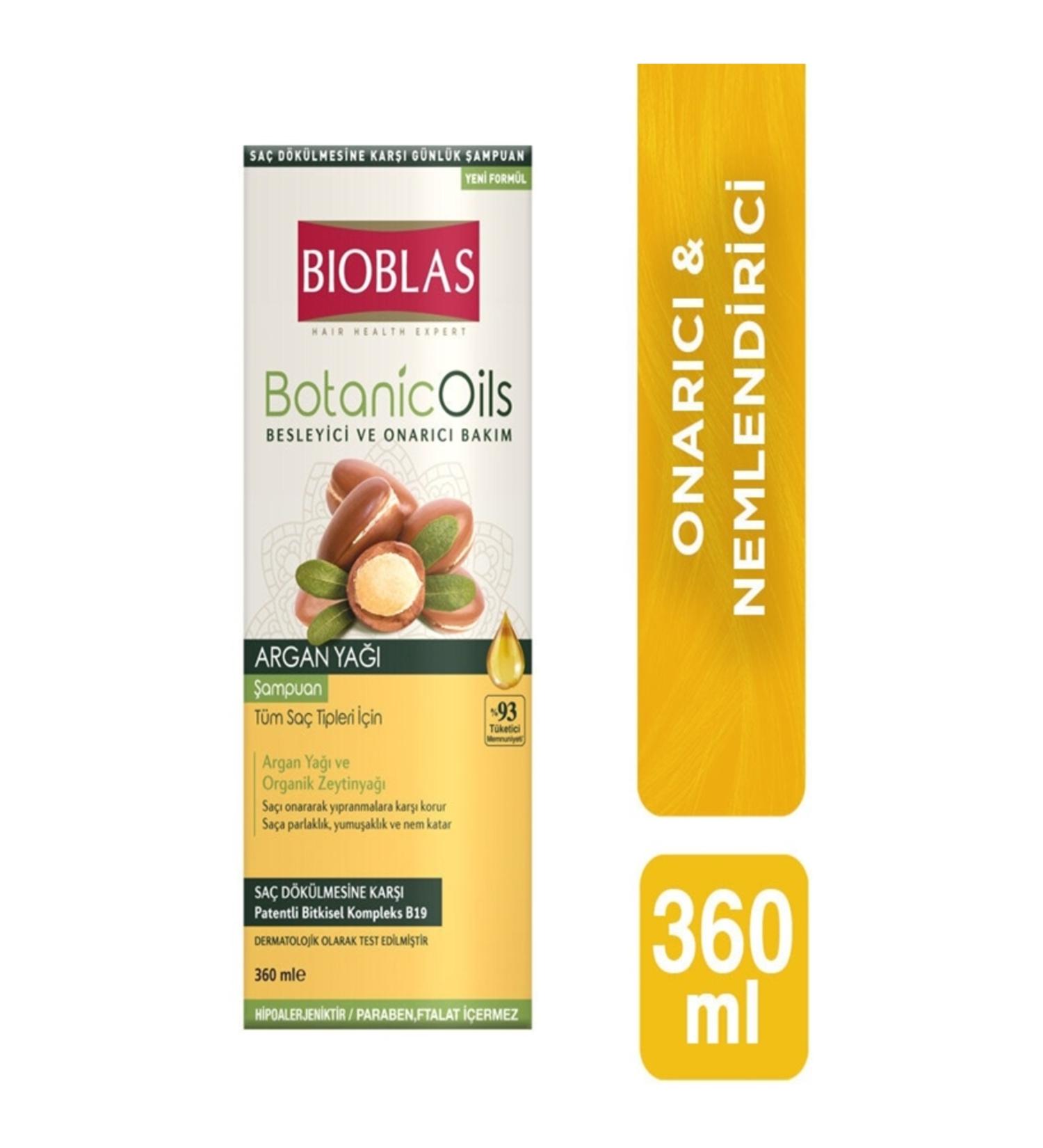 BIOBLAST Botanic Oils Nourishing and Repairing Care Argan Oil Shampoo 360ML
