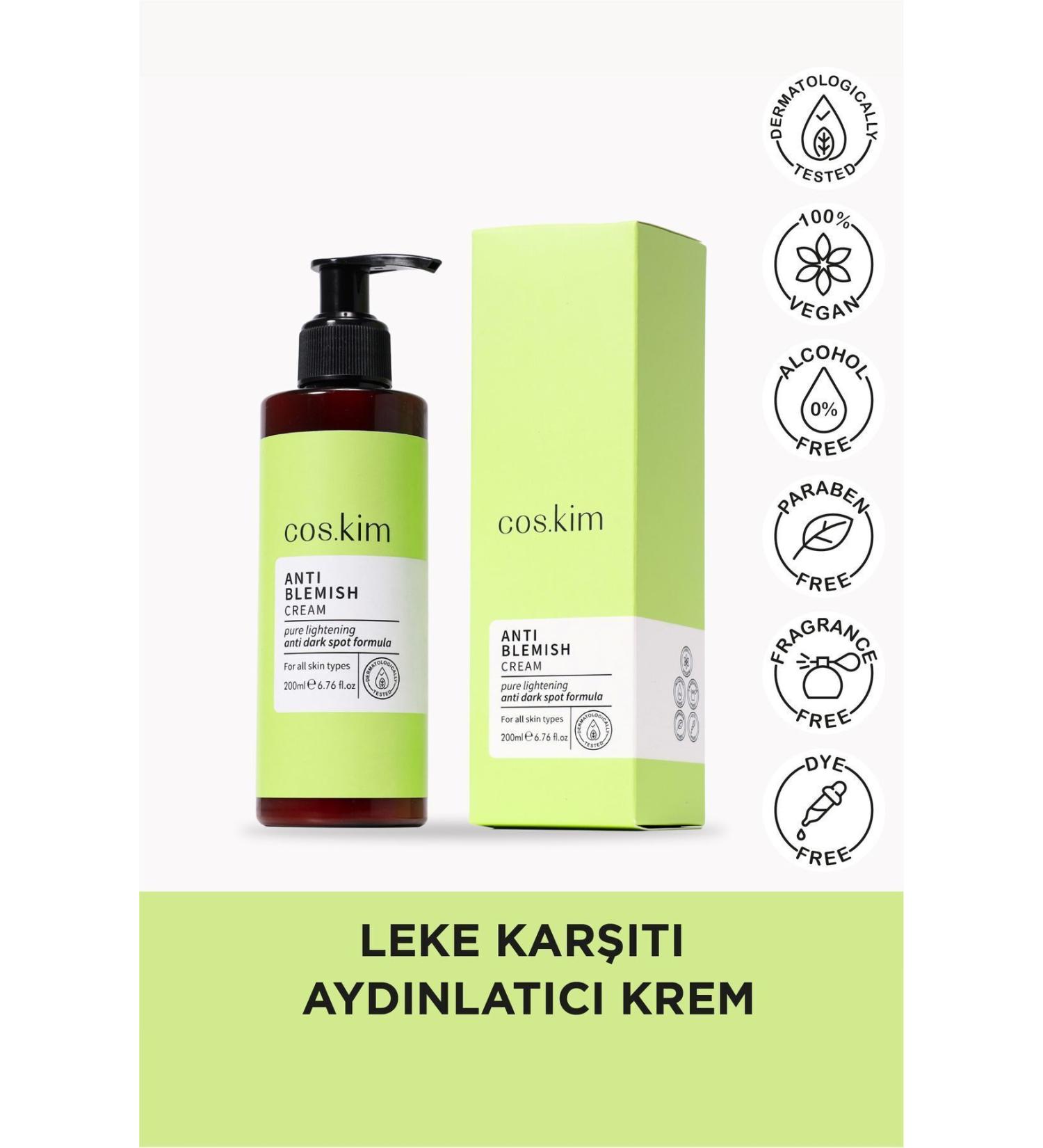 Cos.kim Anti-Blemish and Pore Tightening Brightening Cream | Anti-blemish Whitening Cream 200 Ml - Buy Online on GoSupps.com