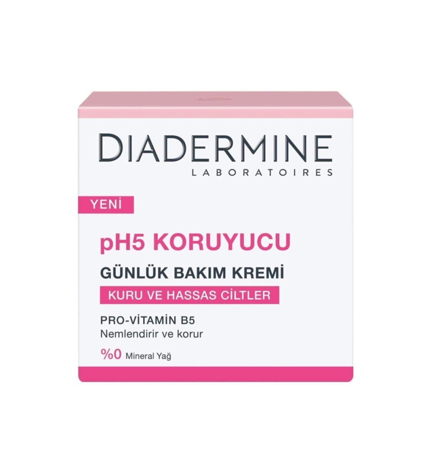 Diadermine Ph5 Protective Daily Care Cream 50 Ml. (Dry and Sensitive Skin/provitamin B5) - Buy Online on GoSupps.com