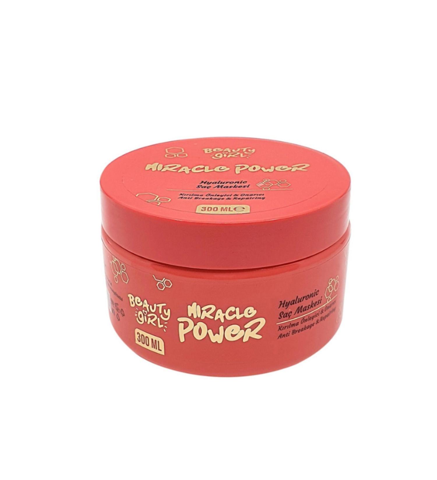 beauty girl ANTI-BREAKAGE AND REPAIR HYALURONIC ACID HAIR MASK 300ML