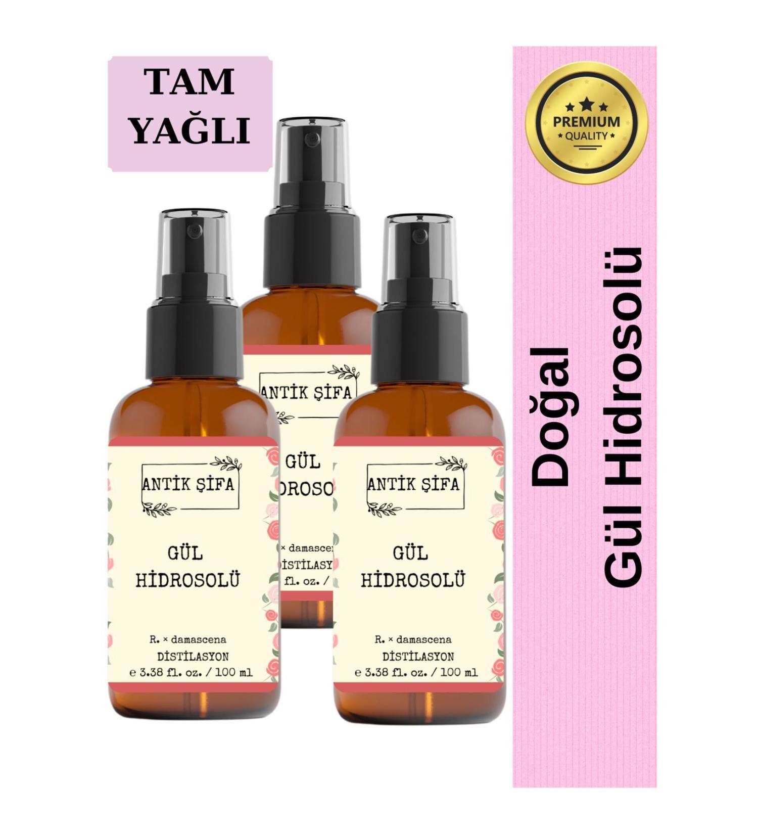 Ancient Healing Rose Water 300 ml - Pure Full Oil Rose Hydrosol Tonic (3 X 100 ML) - Buy Online on GoSupps.com