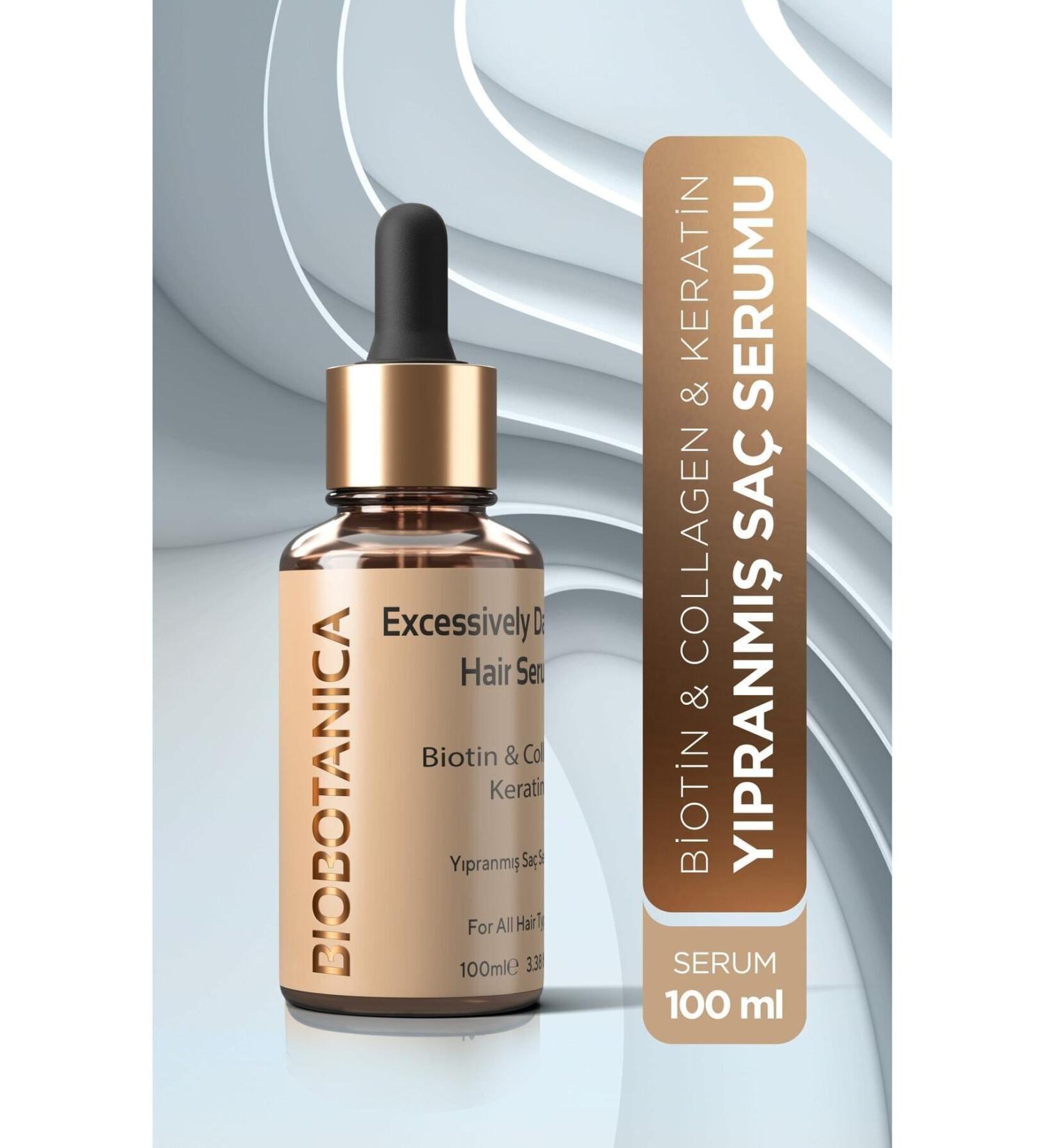 Biobotanica Damaged Hair Serum Biotin Collagen Keratin Intensive Care Fast Hair Growth Special Formula - Buy Online on GoSupps.com