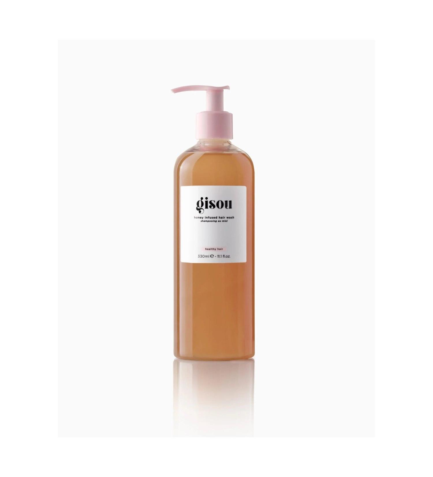 gisou Honey Infused Hair Wash-Argan Oil and Honey Intense Moisturizing Shine Shampoo 330ML - Buy Online on GoSupps.com