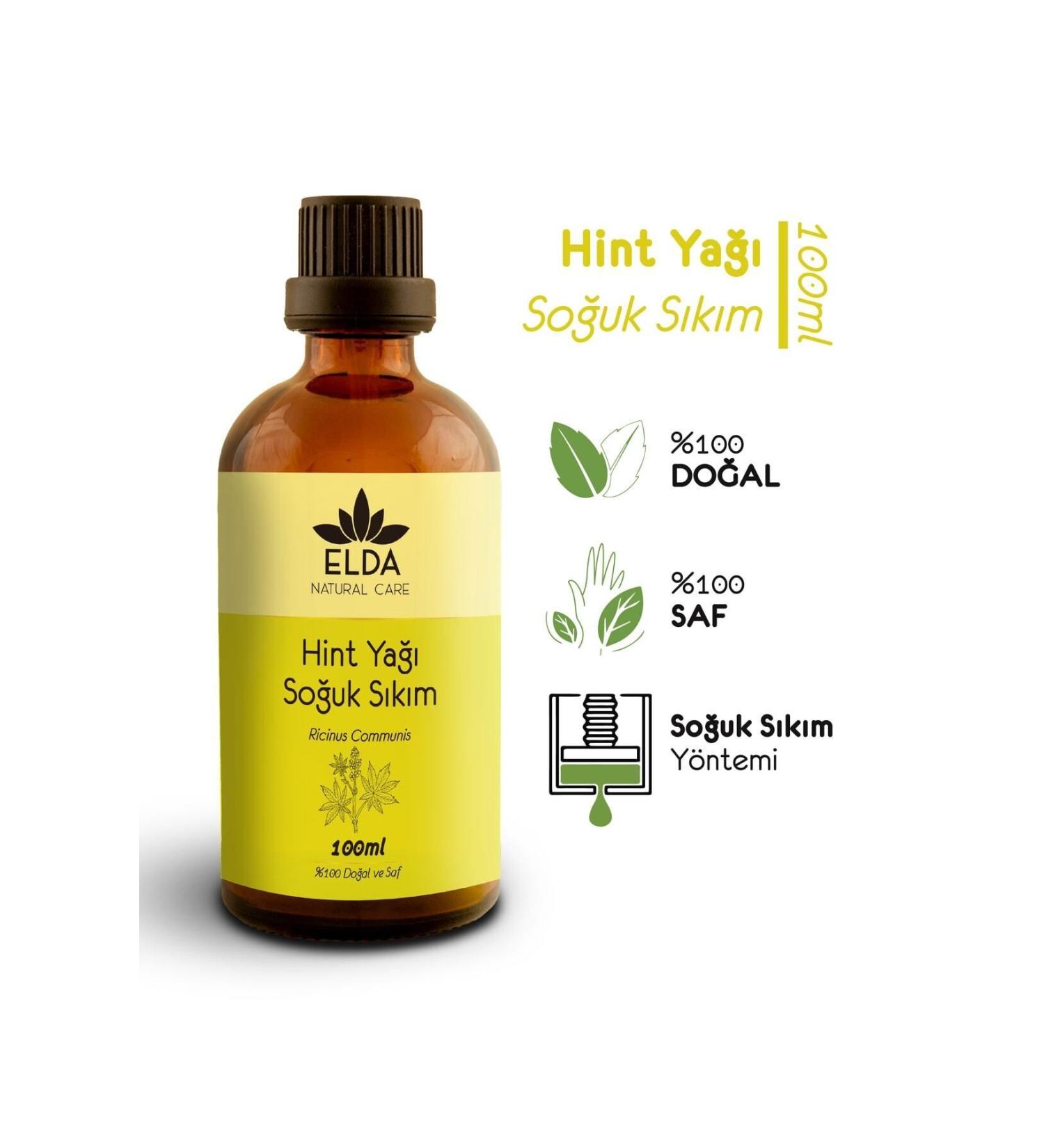 EldaNaturalcare Castor Oil Cold Pressed 100 Ml