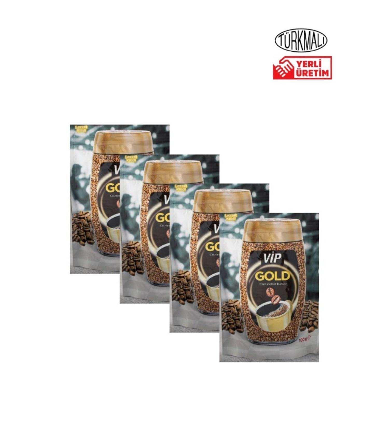 Vip VIP COFFEE GOLD 100 GR X 4 PIECES