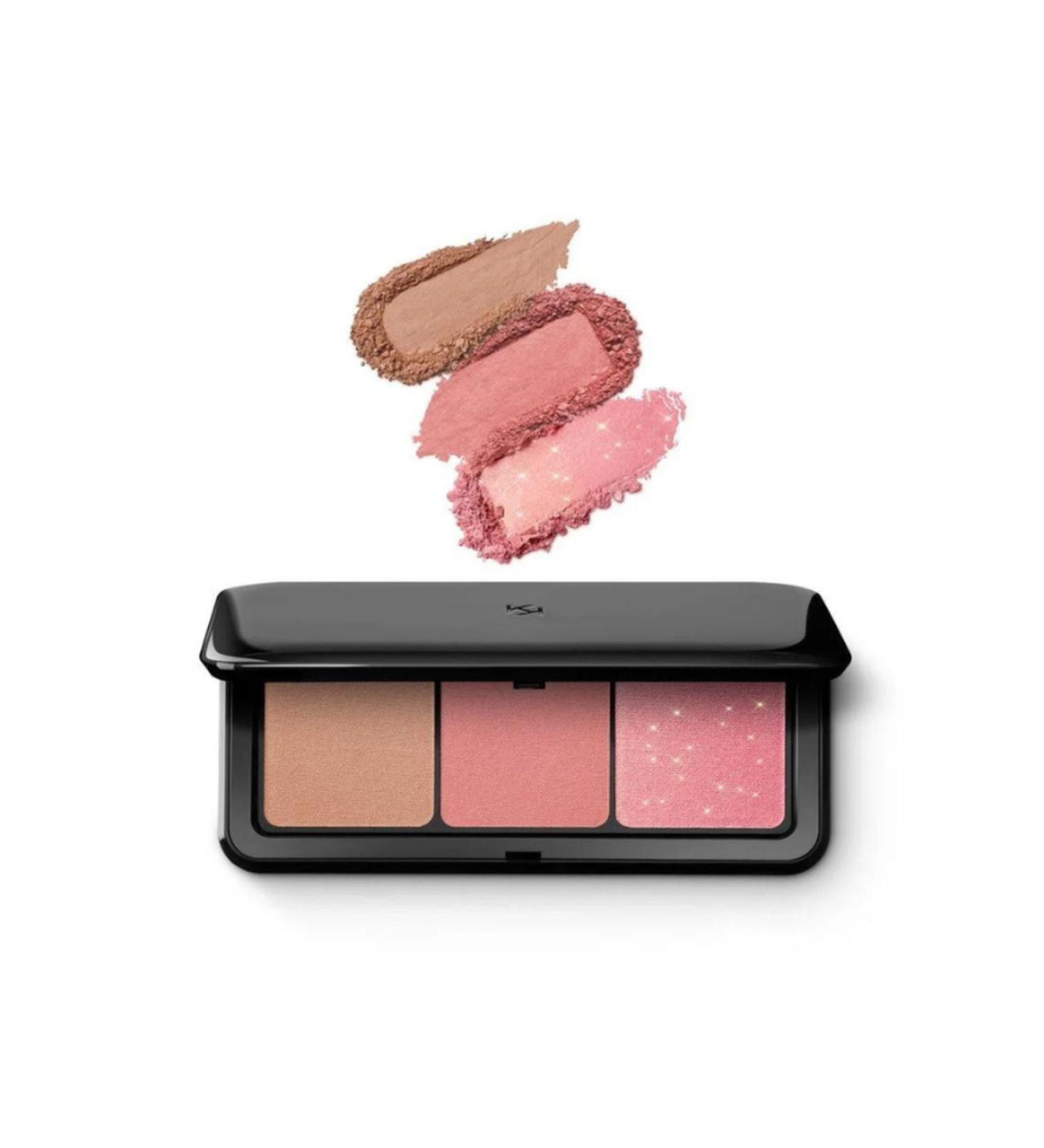 KIKO Face palette with 1 bronzer and 2 blushes in matte and metallic finishes / 02 - Mauve - Buy Online on GoSupps.com