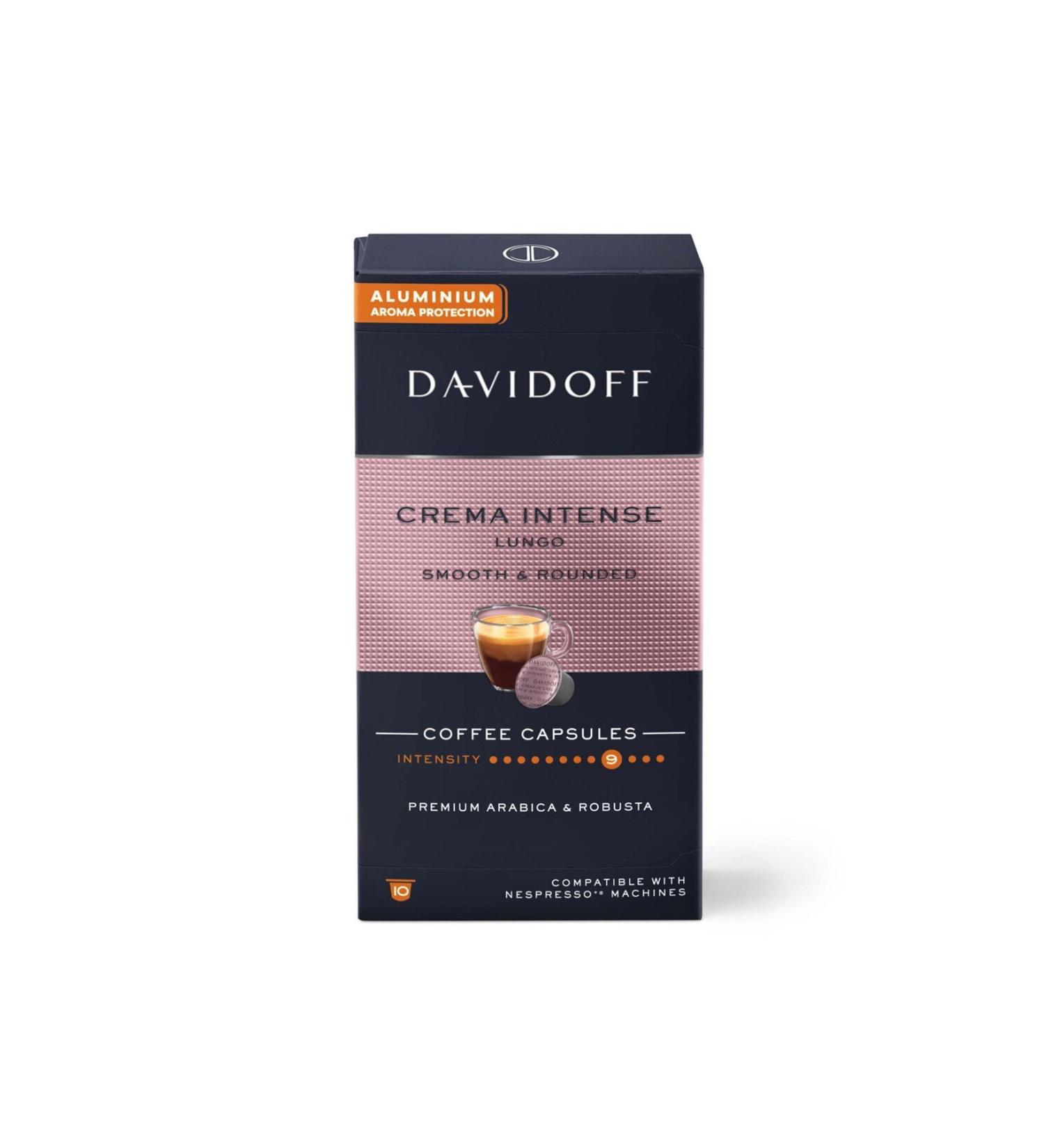 Davidoff Crema Intense Lungo Capsule Coffee 10 Pack 55g