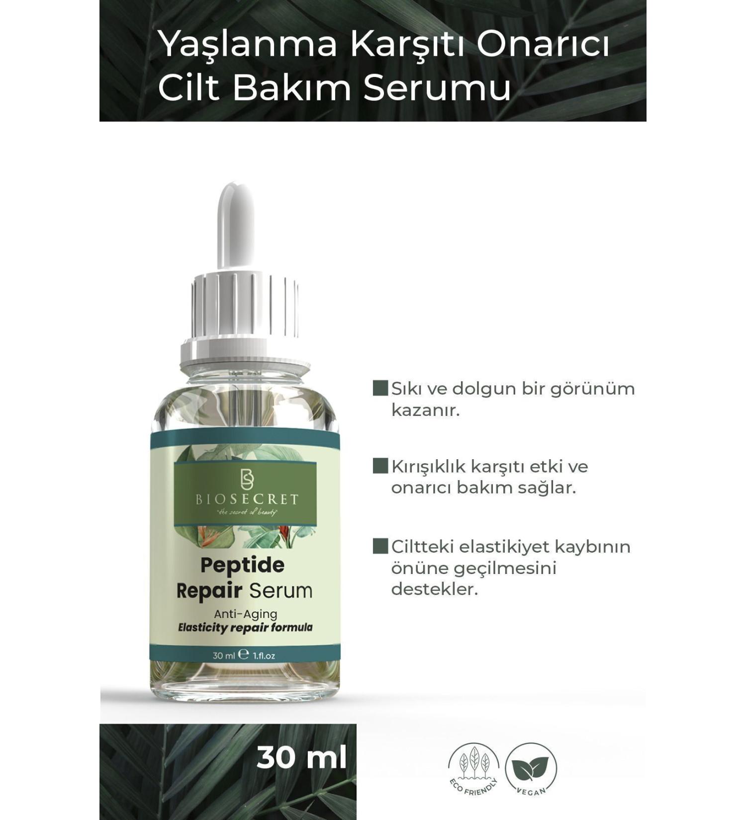 Biosecret Peptide Serum (PEPTIDE 2% HYALURONIC 5% GINSENG 5% ECHINESIA) Anti-Aging Repair 30ml Bio21 - Buy Online on GoSupps.com