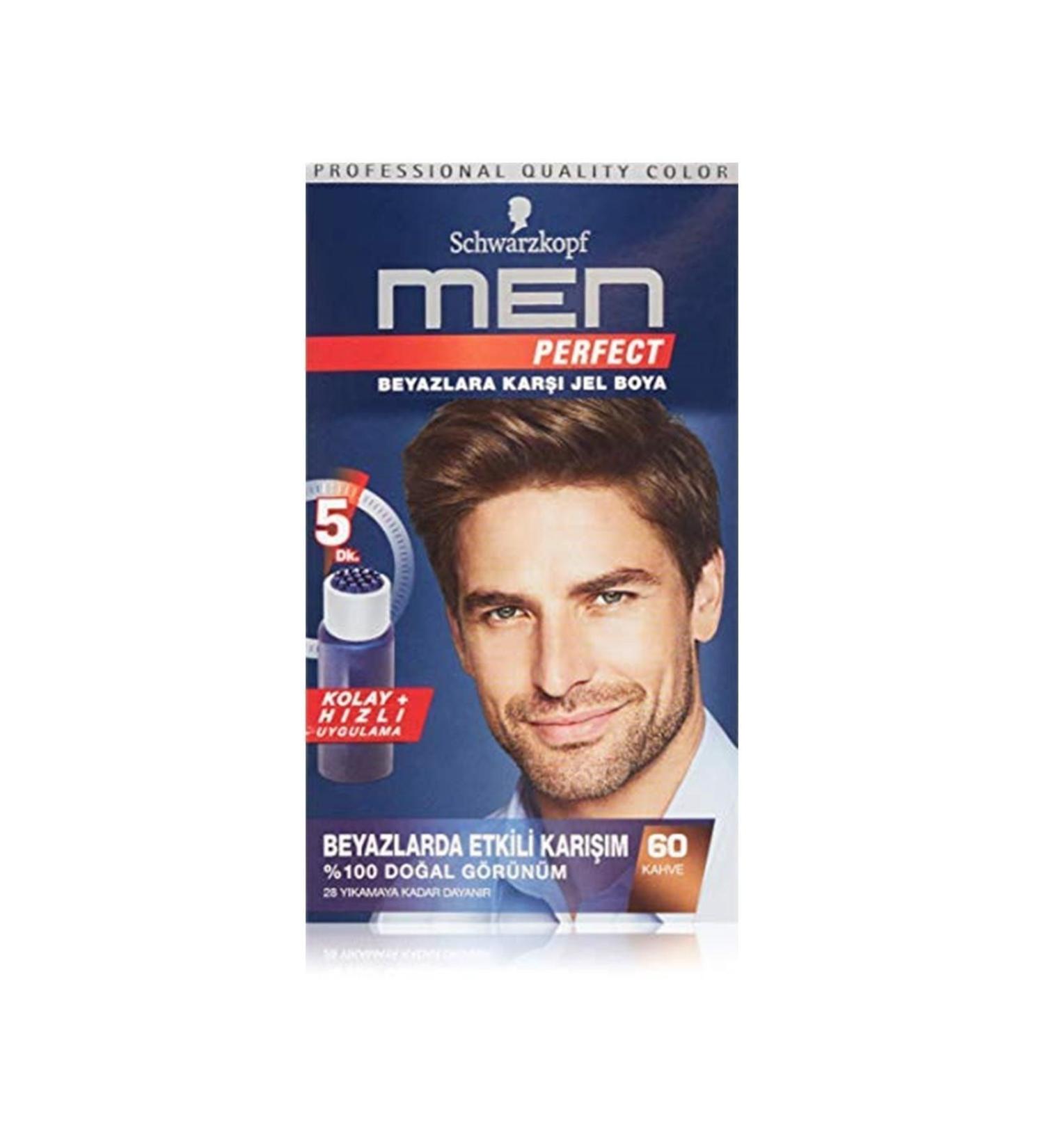 Schwarzkopf Men Perfect Hair Dye 60 - Brown 80 Ml