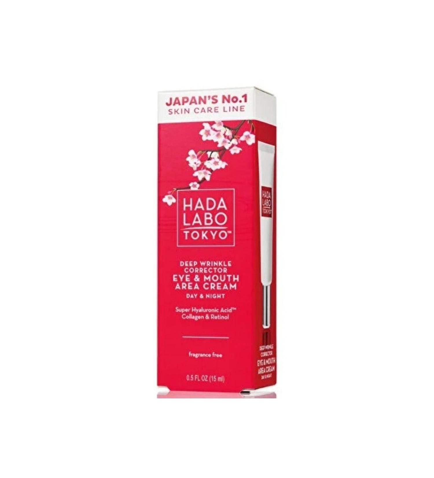 Hada Labo Tokyo Hyaluronic Acid Eye and Mouth Anti-Wrinkle Cream 15 ml