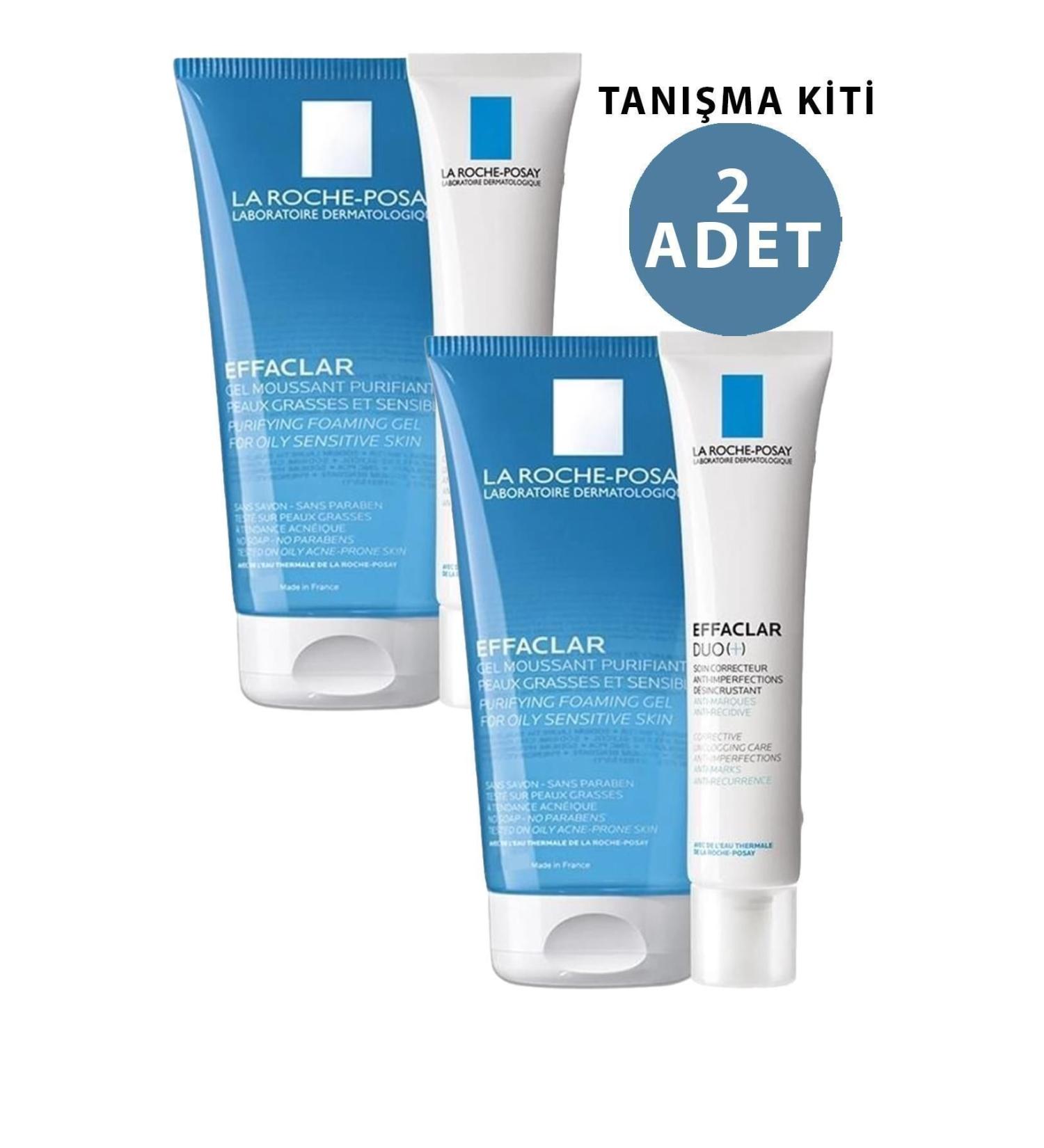 La Roche Posay Introduction Kit - Effaclar Duo Care Cream 15 ml Effaclar Cleansing Gel 50 ml 2 Pieces - Buy Online on GoSupps.com