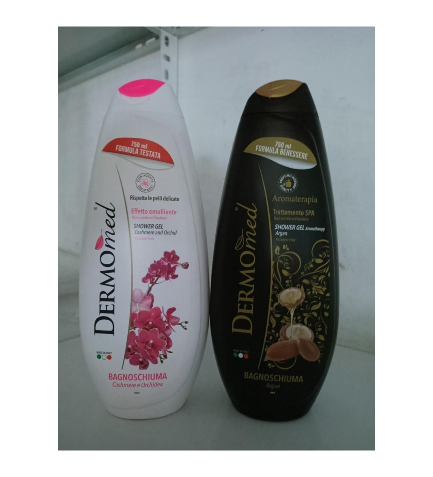 Dermomed Shower Gel 2x750 ml (CASHMERE & ORCHID AND ARGAN AROMA THERAPY)