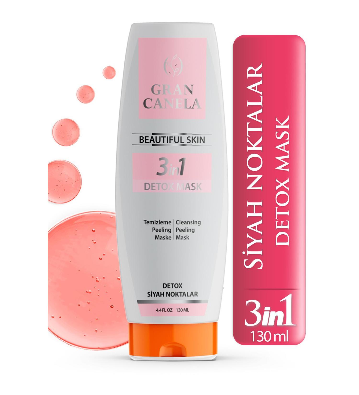GRAN CANELA 3 IN 1 Purifying Detox and Peeling Mask Anti-Blackhead 130 ml - Buy Online on GoSupps.com