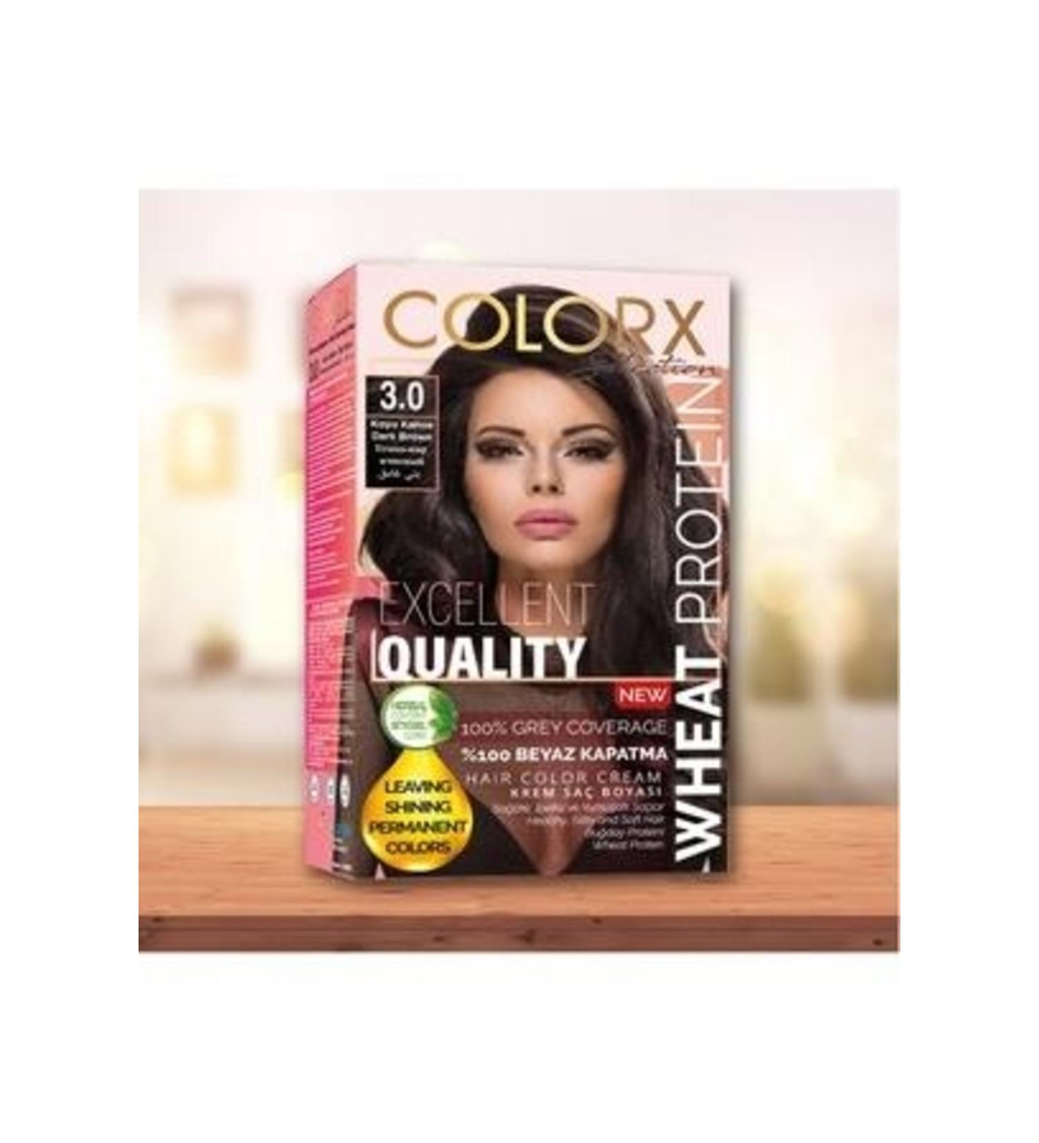 COLORX Hair Dye Single Set - 3.0 Dark Brown