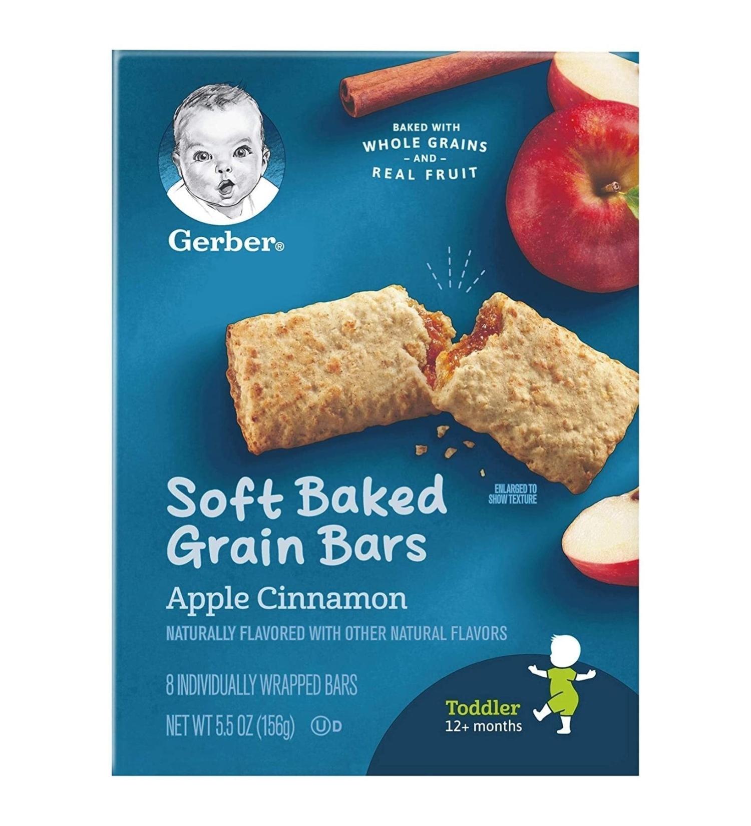 Gerber Soft Baked Grain Bars Apple Cinnamon 156 gr