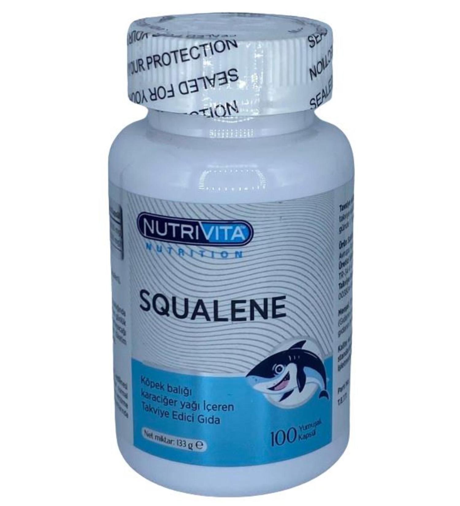 Nutrivita Nutrition Squalene 100 Softgels Shark Liver Oil 1000 Mg