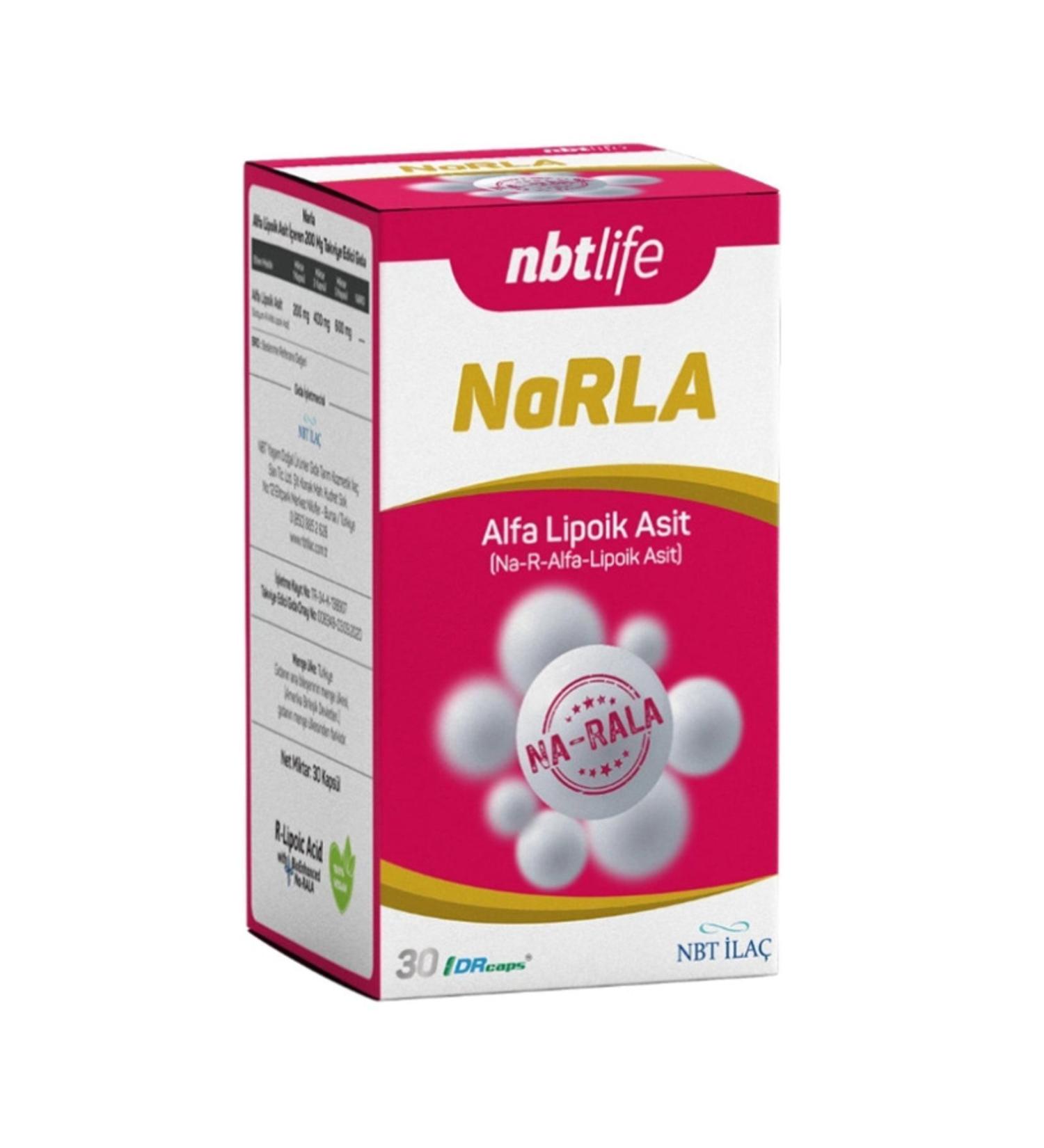 NBT Life Narrla Alpha Lipoic Acid 30 Capsules (alpha Lipoic Acid) - Buy Online on GoSupps.com