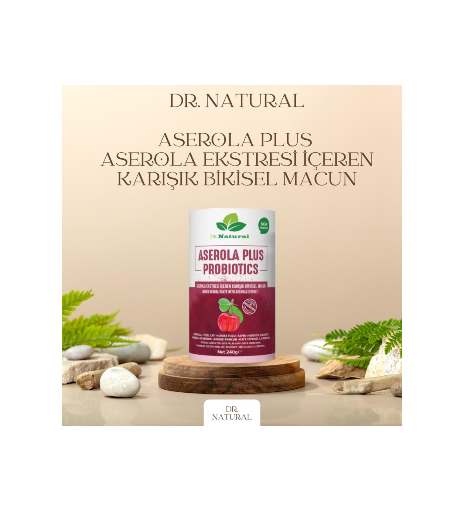 DRNATURAL Acerola Prebiotic-Probiotic Acerola Intestinal Cleansing Cure 240 gr Colon Paste