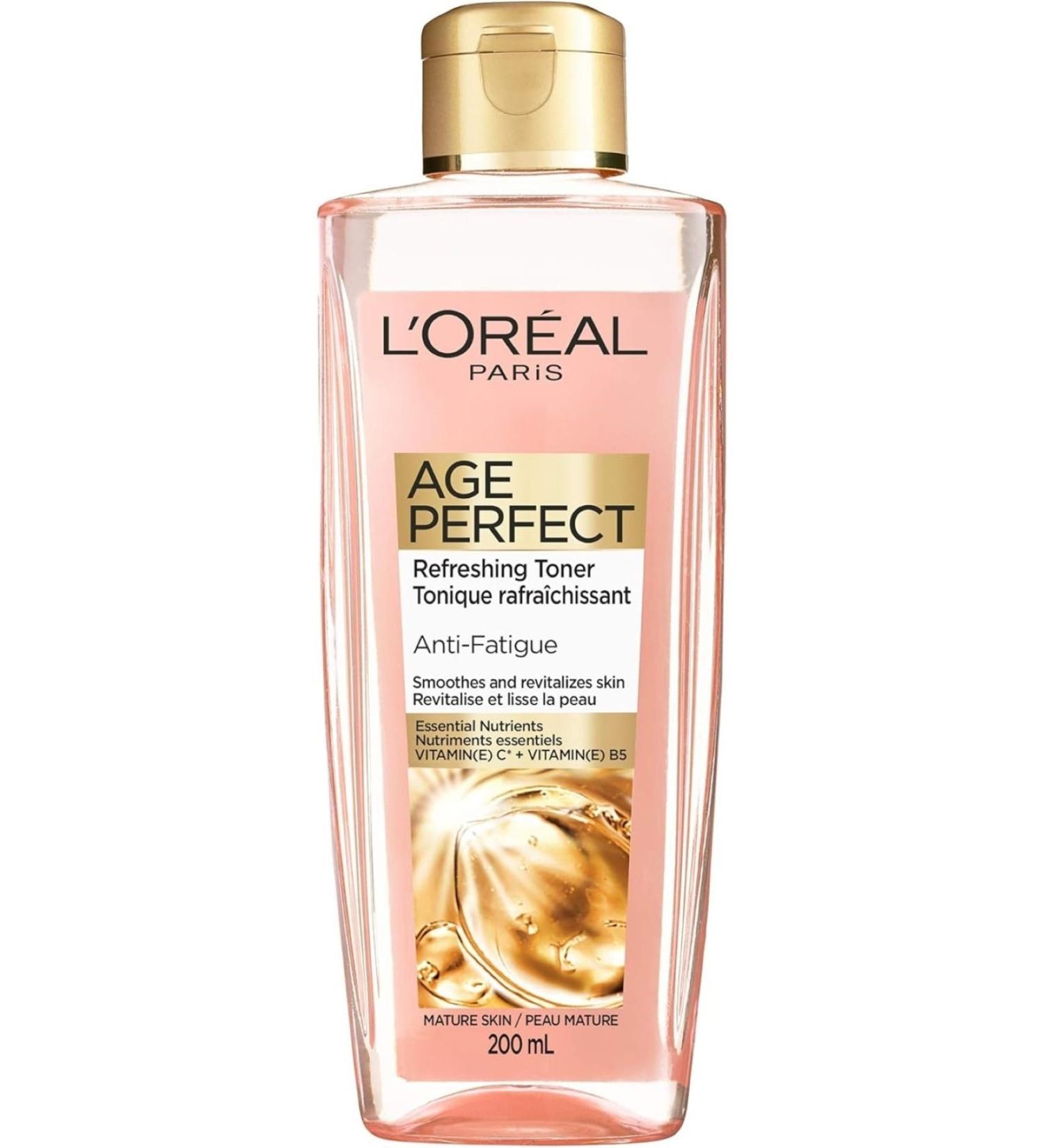 L'Oreal Paris Age Perfect Smoothing and Anti-Fatigue Vitamin C Revitalizing Toner 200ml - Buy Online on GoSupps.com