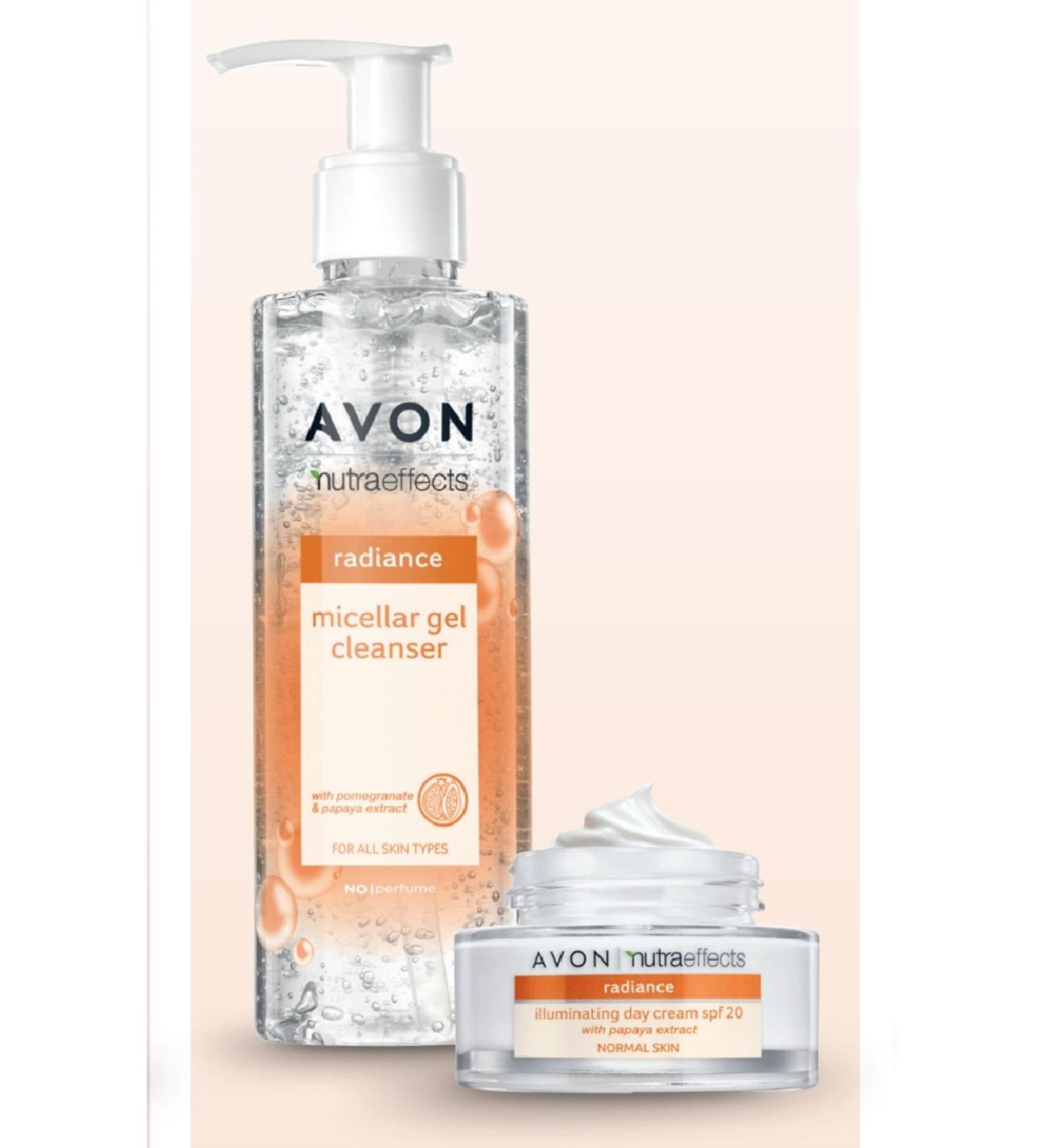 Avon Micellar Facial Cleansing Gel 195 ml. + Revitalizing Day Cream Spf 20 50 ml