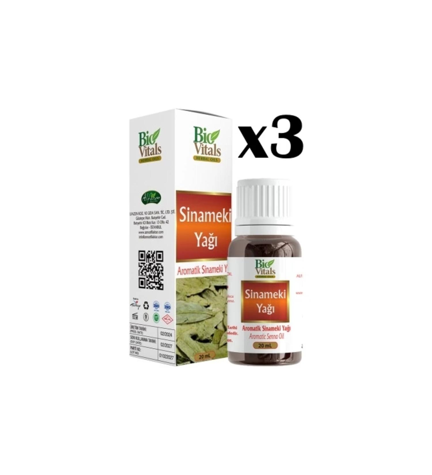 Bio vital Biovitals Senna Oil 20 ml x 3 Pieces