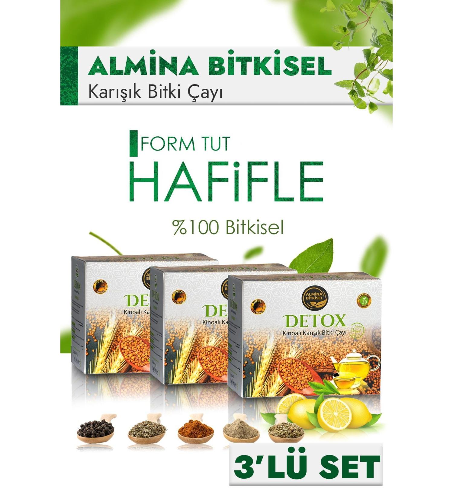 ALM NA Quinoa Herbal Tea Special Mix Detox Form (Pack of 3)