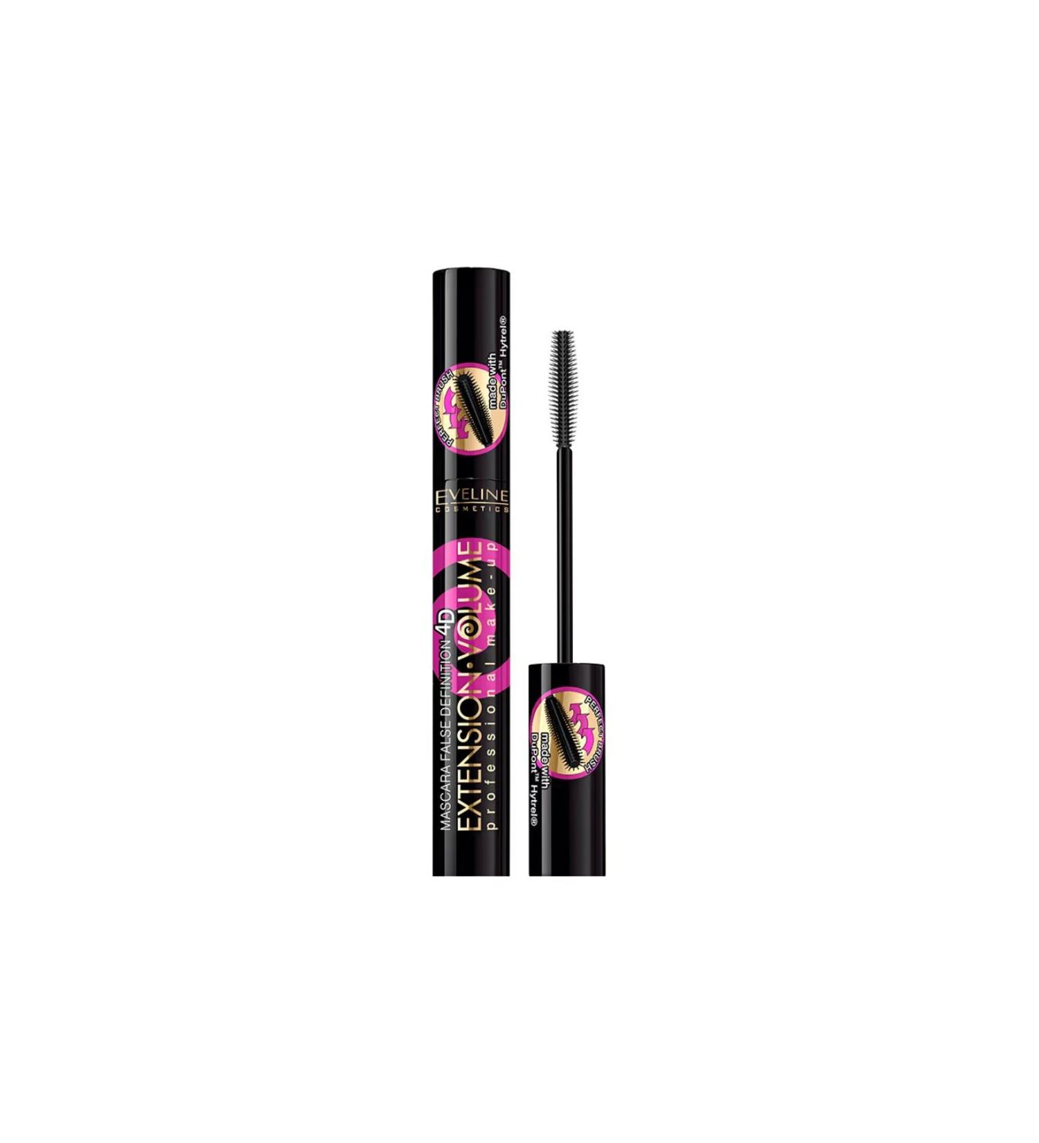 Eveline Cosmetics Extension Volume Extender Volumizing Thickening and Separating 4D Mascara