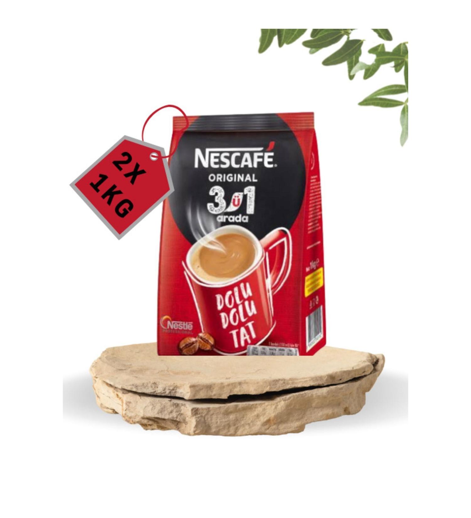 Nescafe Nescafe 3 in 1 1 kg Instant Coffee 2x 1 kg