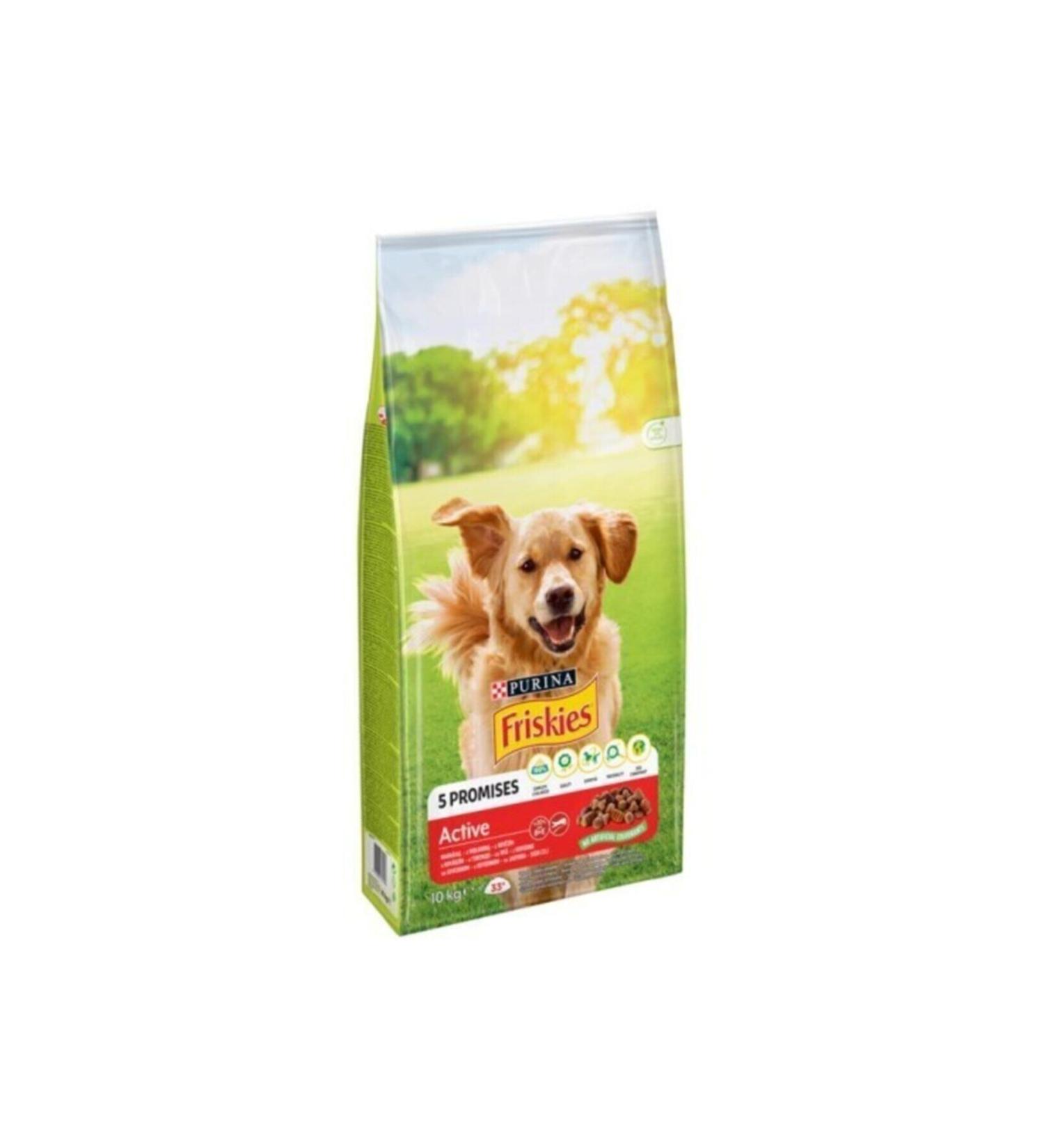 Friskies Active Meaty Adult Dog Food 10kg