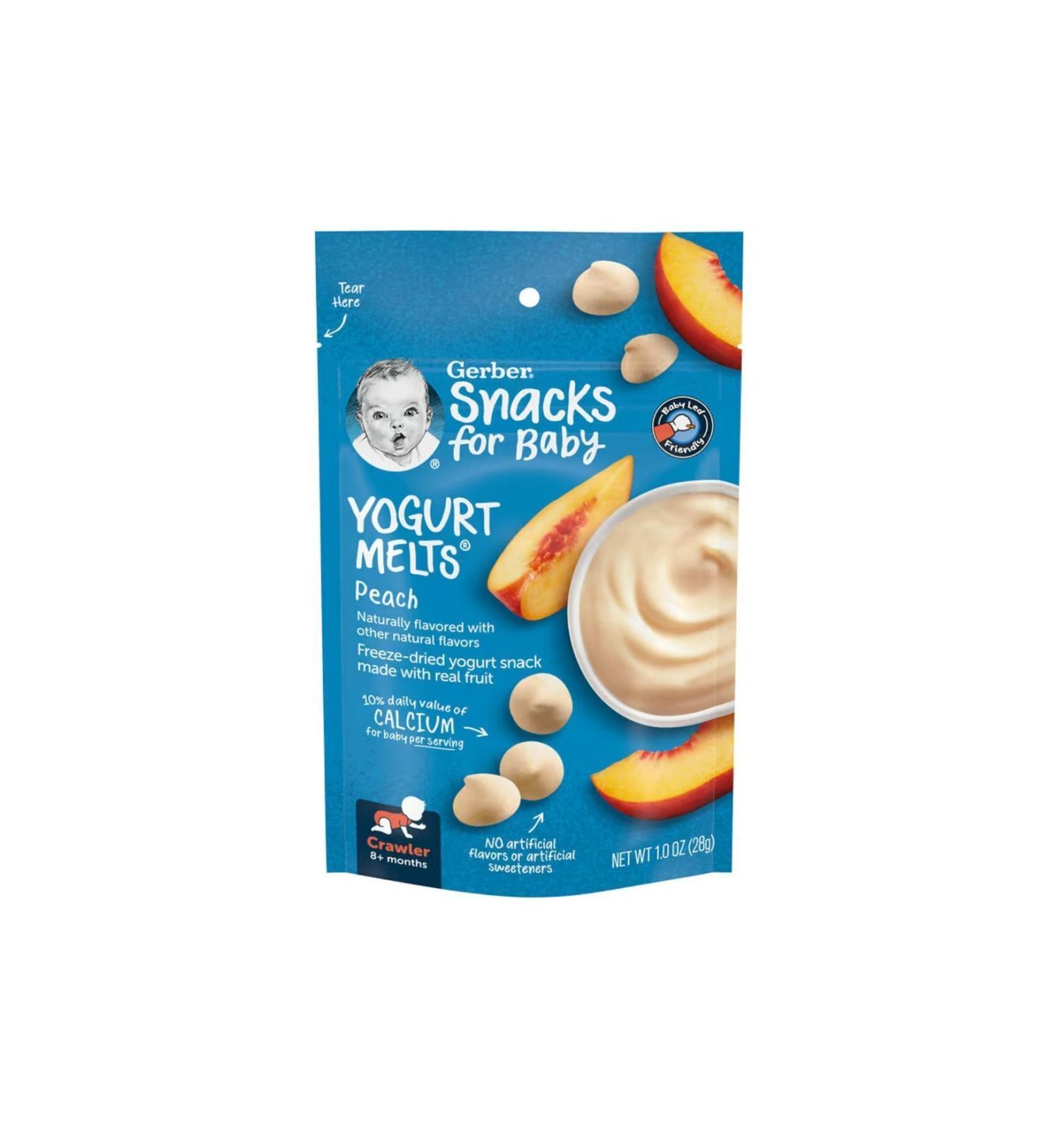 Gerber Yogurt Melts Peach Snack 28 Gr.