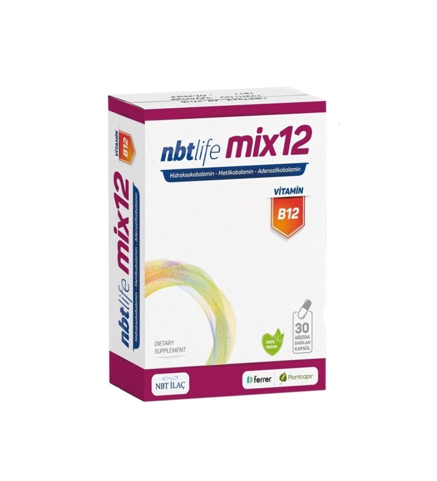 Nbt Medicine Nbtlife Mix12 30 Capsules