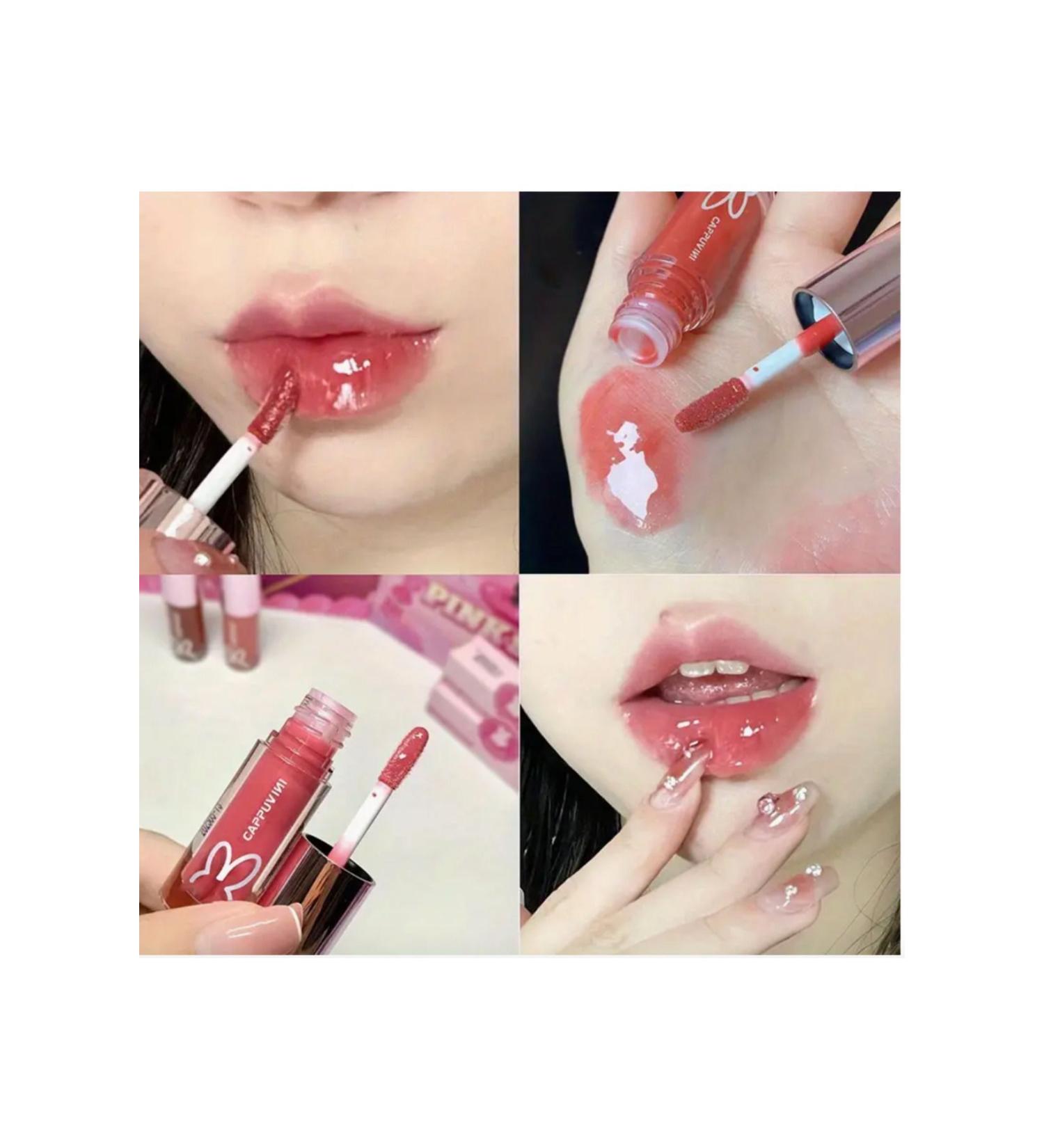 cappuvini Hydrating Lip Care Oil - Natural Moisturizing Gloss Moisturizing lip care oil - Buy Online on GoSupps.com