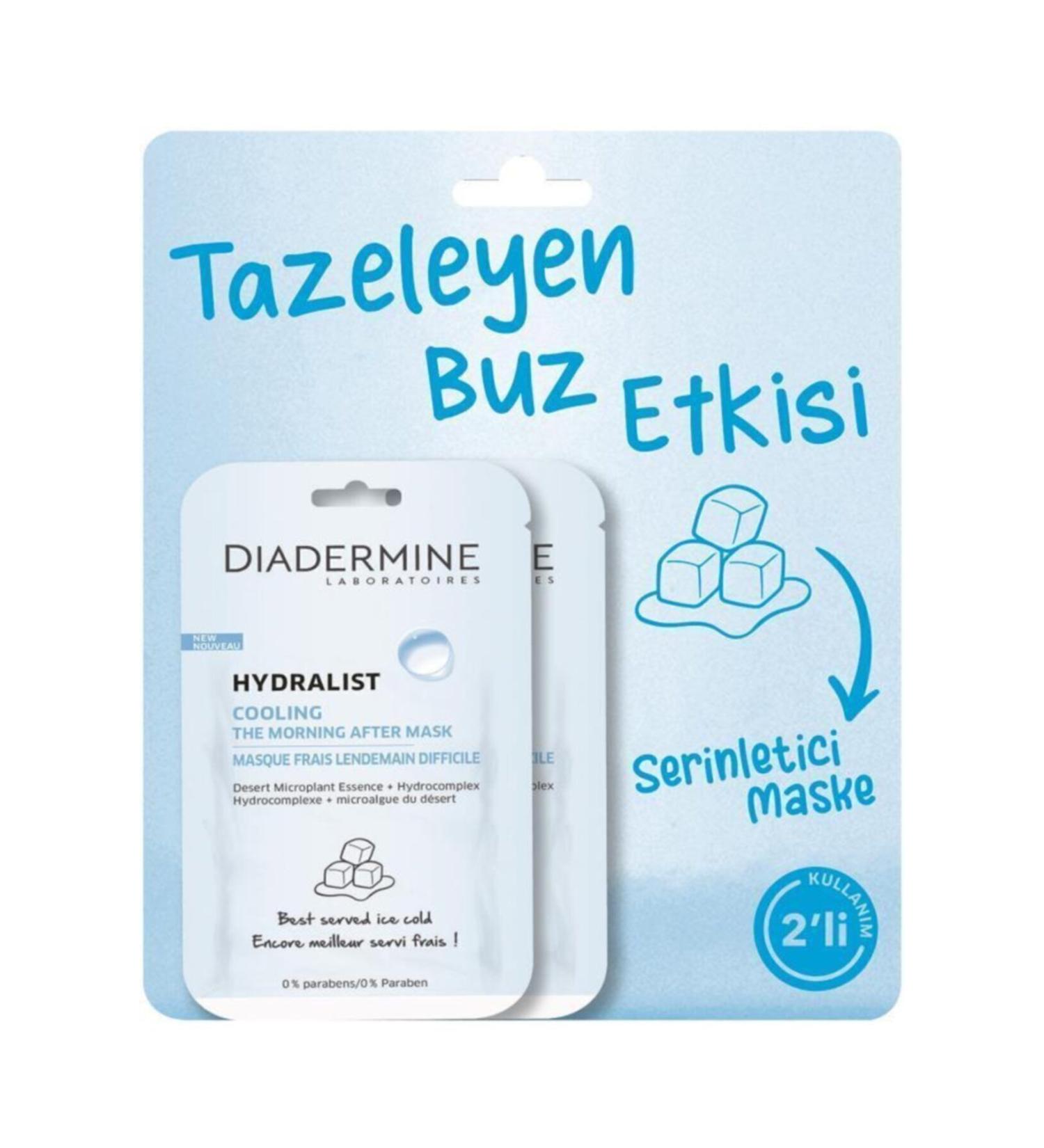 Diadermine Hydralist Cooling Mask 8ml 2 pack